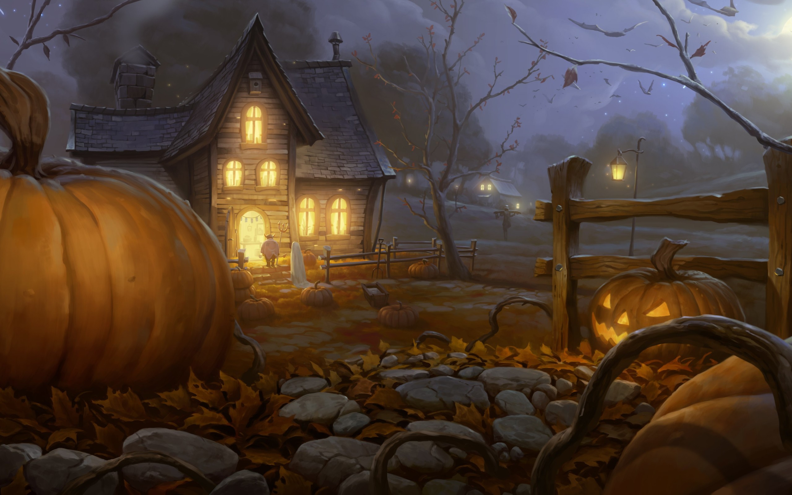 Download PC Wallpaper halloween, holiday, pumpkin