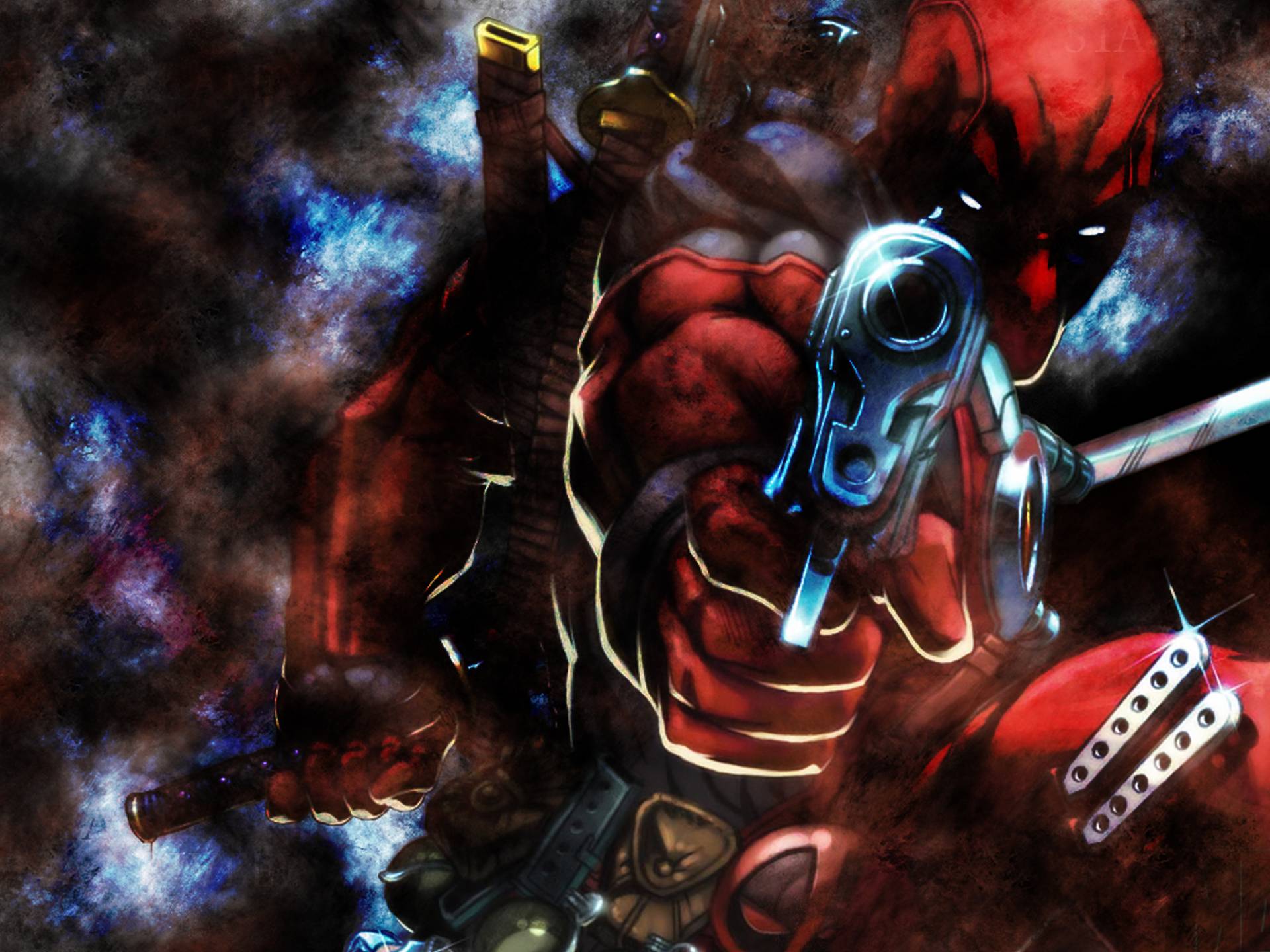 Full HD Cable & Deadpool Background