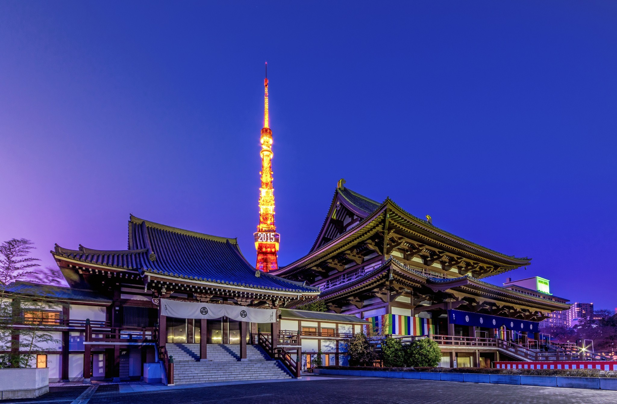 350301 завантажити шпалери релігійний, храм дзодзьо, японія, храм, токійська вежа, токіо, храми - заставки і картинки безкоштовно
