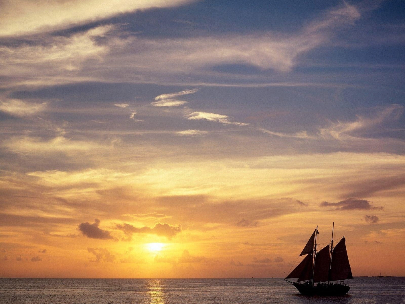 transport, landscape, sunset, sea, yachts 1080p