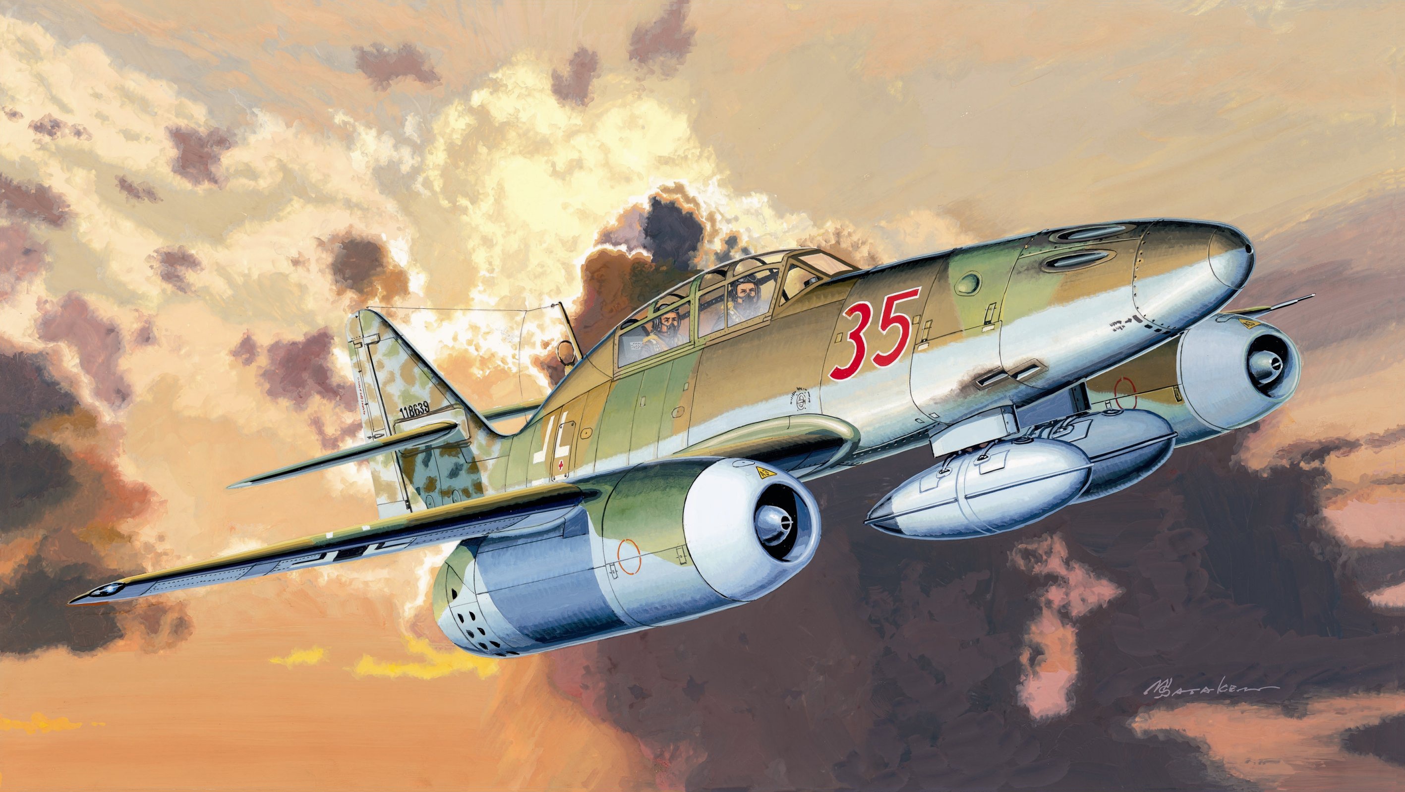 messerschmitt me 262, military, aircraft, warplane, military aircraft HD wallpaper