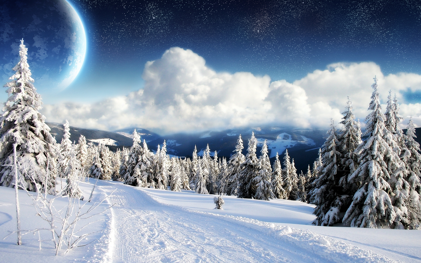 1078939 Hintergrundbild herunterladen schnee, erde/natur, eine verträumte welt - Bildschirmschoner und Bilder kostenlos