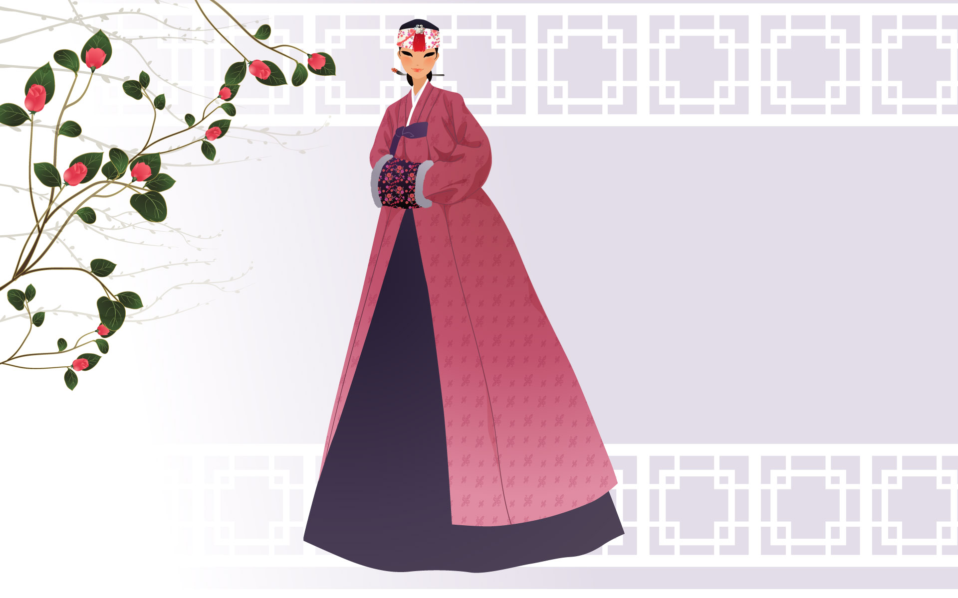 women, artistic, korea, traditional costume Image for desktop