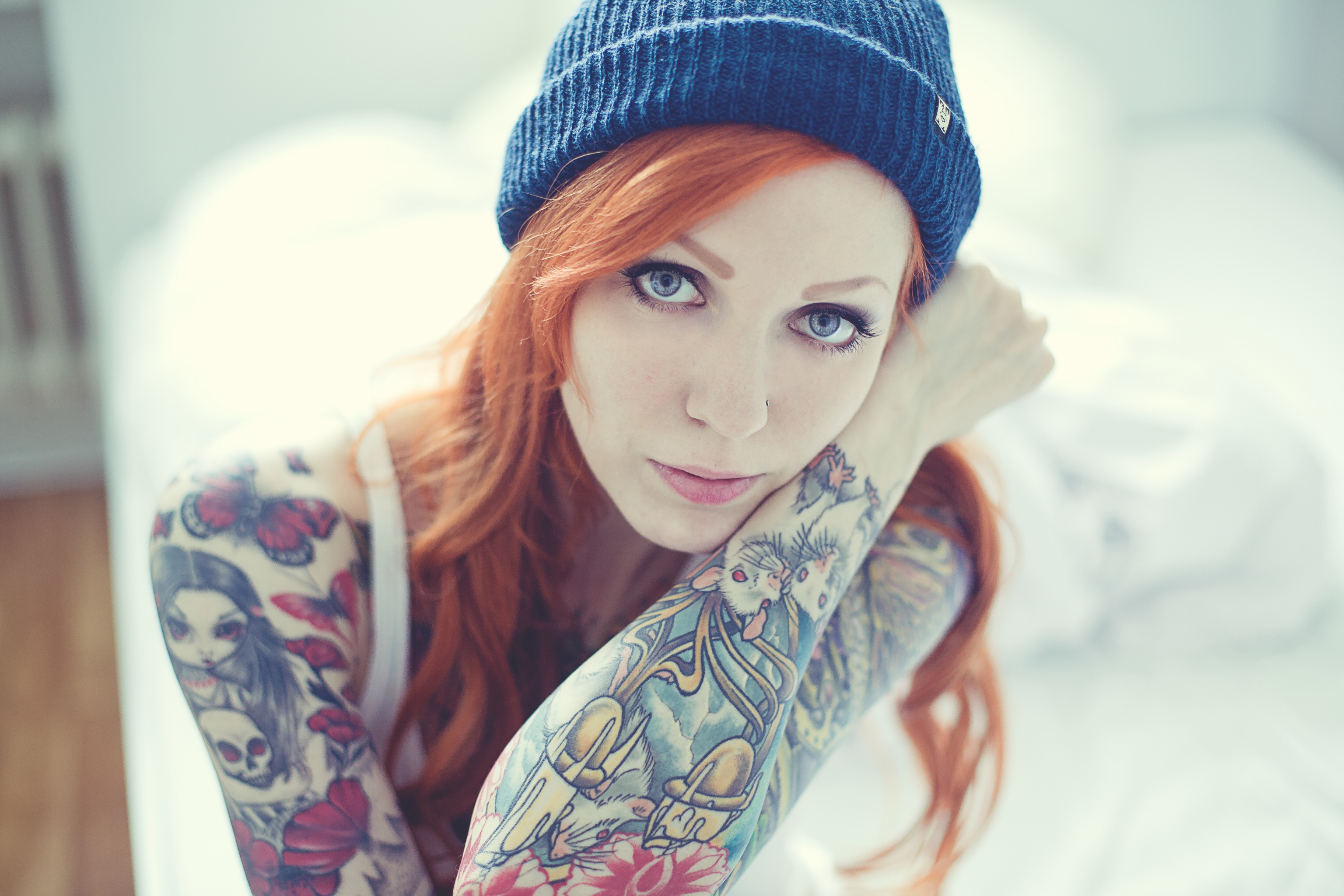 Рыжие девушки с татуировкой
