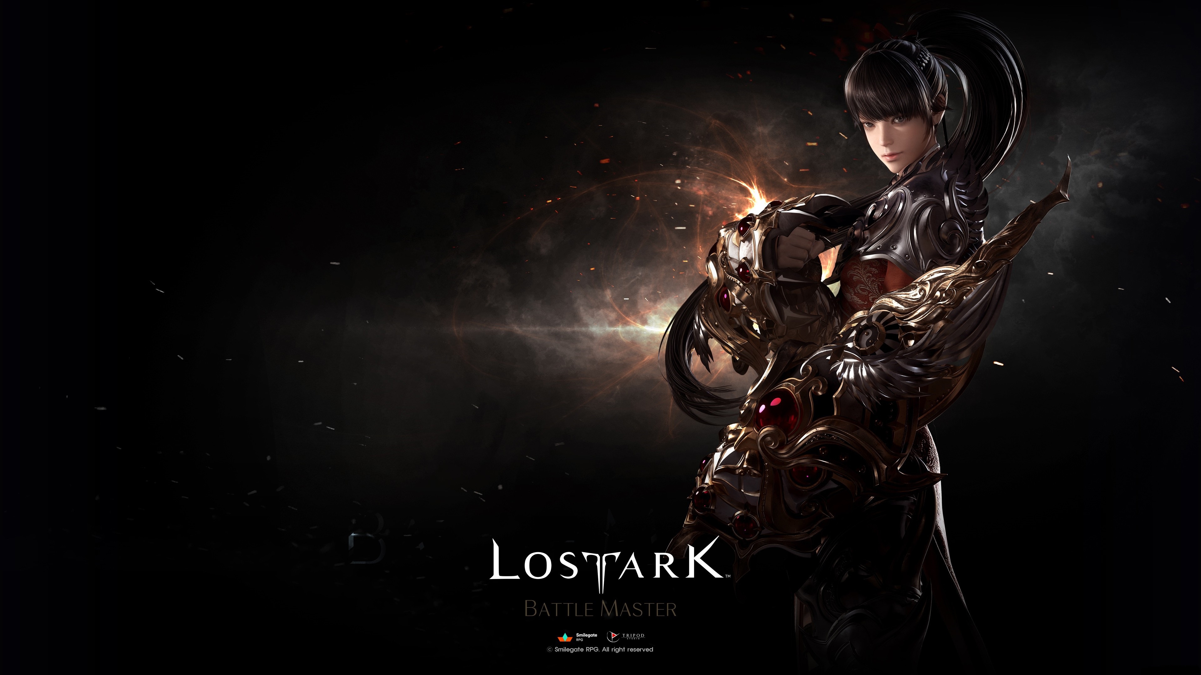 Download wallpaper weapons, guy, Lost Ark, section games in