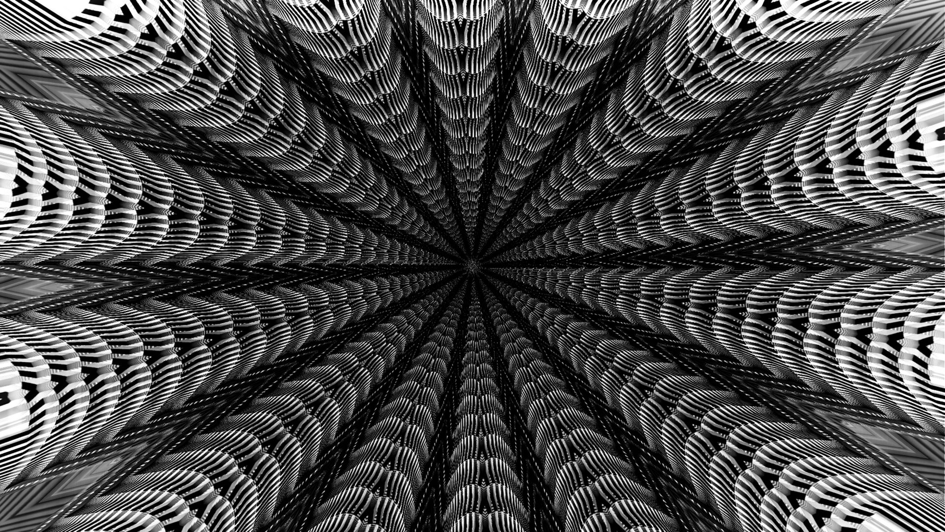 abstract, black & white, tunnel, vortex download HD wallpaper
