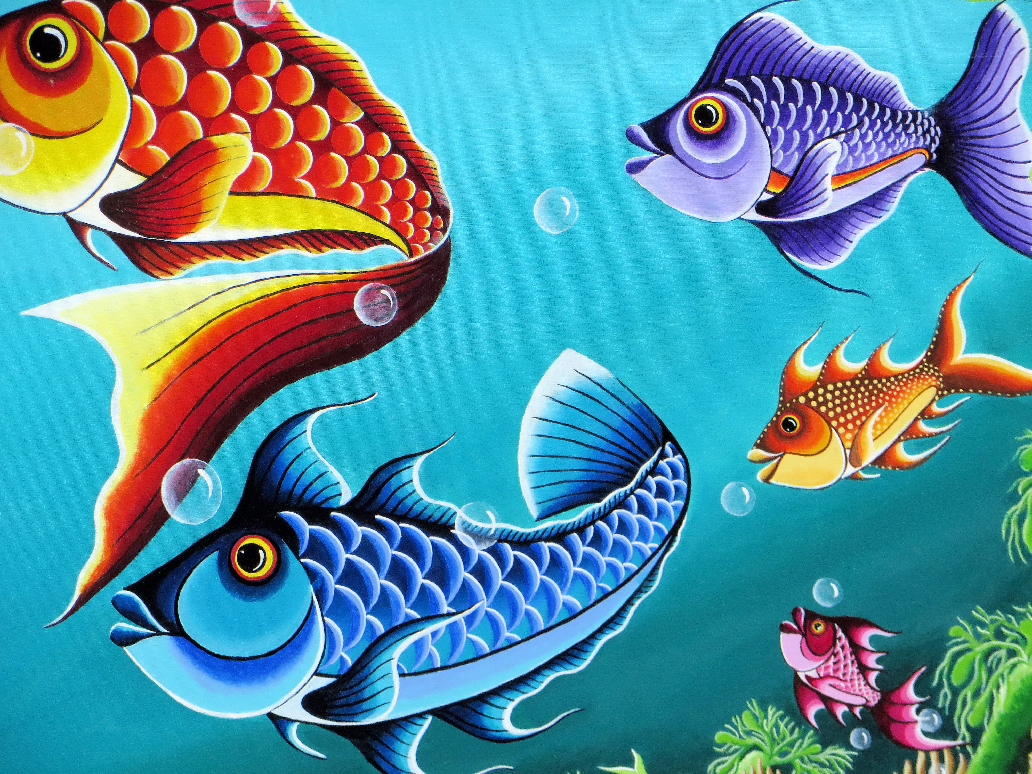 Абстрактное изображение рыбы