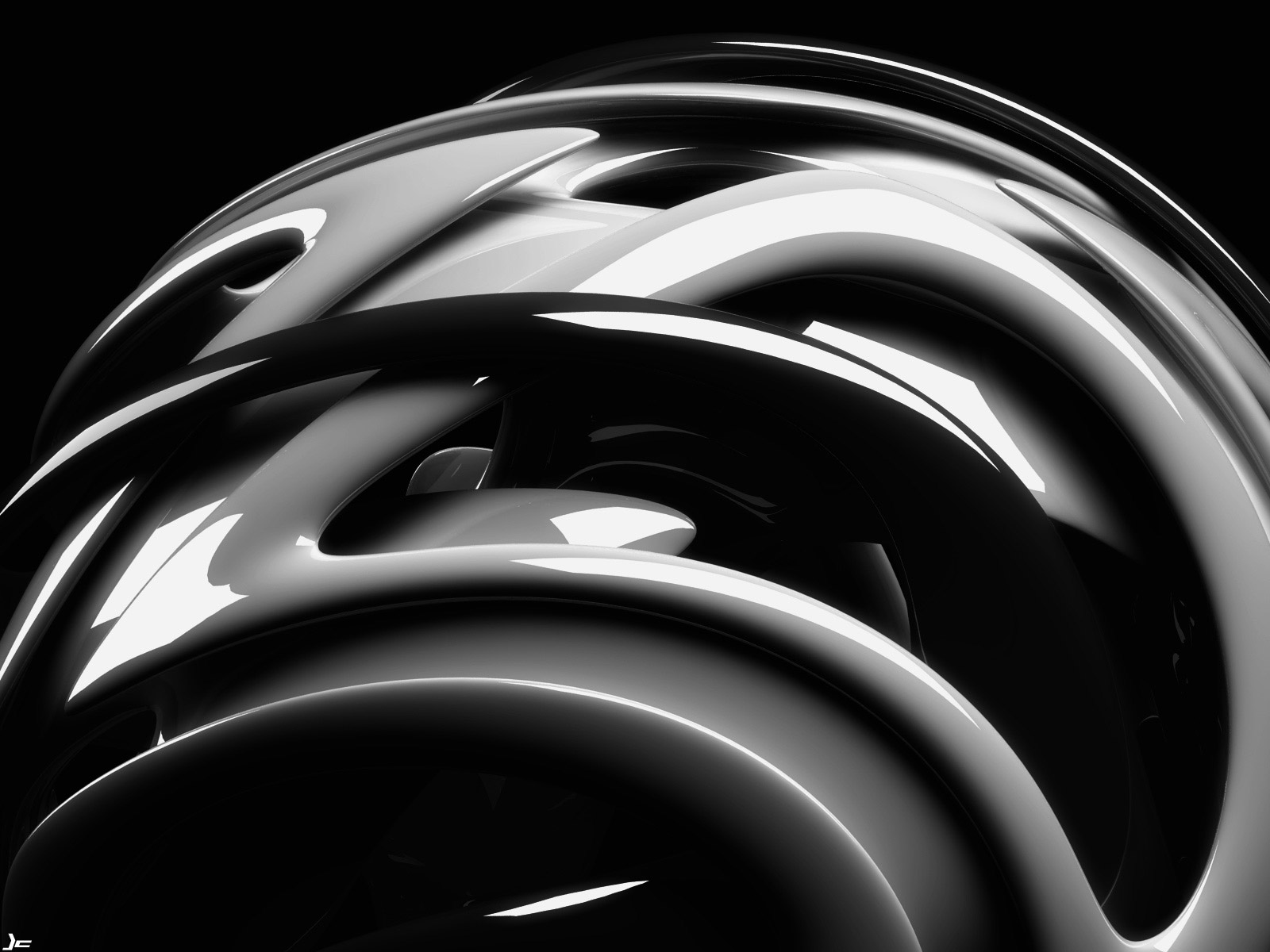 abstract, black, cgi Smartphone Background
