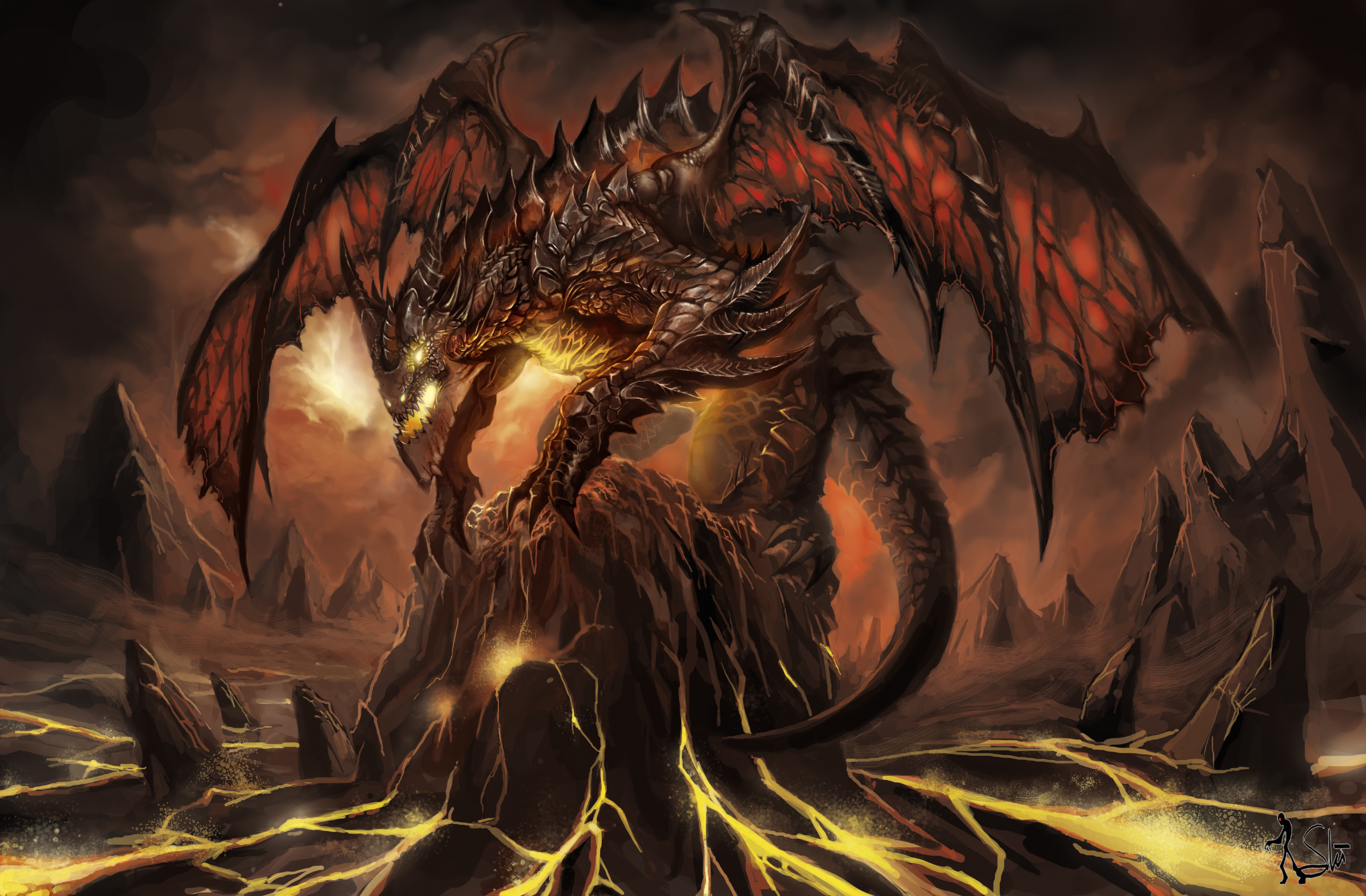 video game, world of warcraft, deathwing (world of warcraft), dragon, fantasy, warcraft wallpapers for tablet