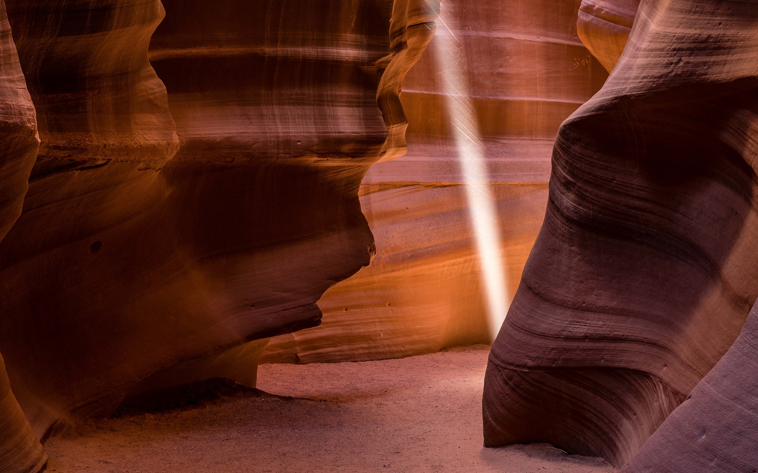 PC Wallpapers earth, antelope canyon, canyon, sandstone, sunbeam, canyons