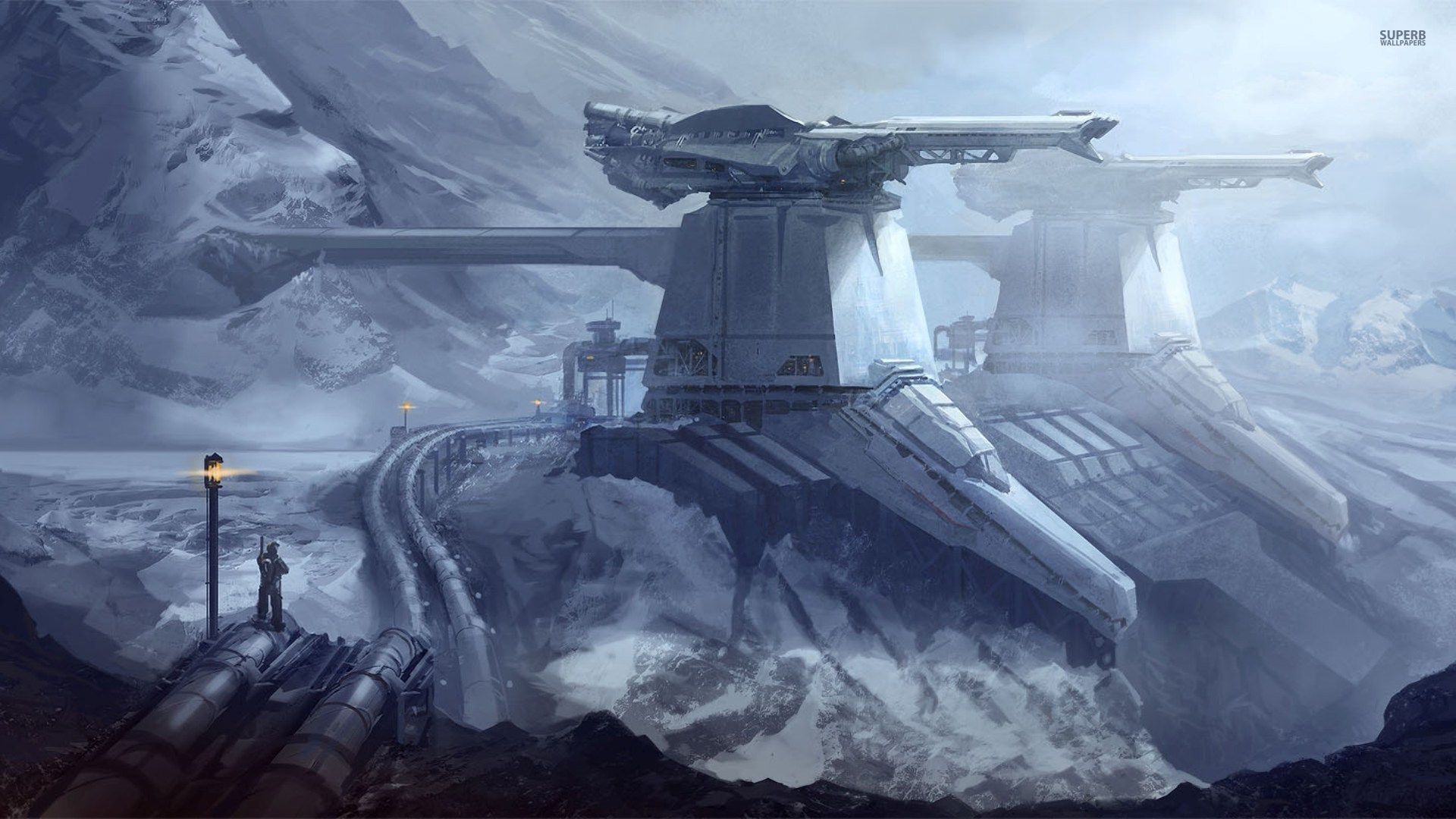 sci fi, fortress download HD wallpaper