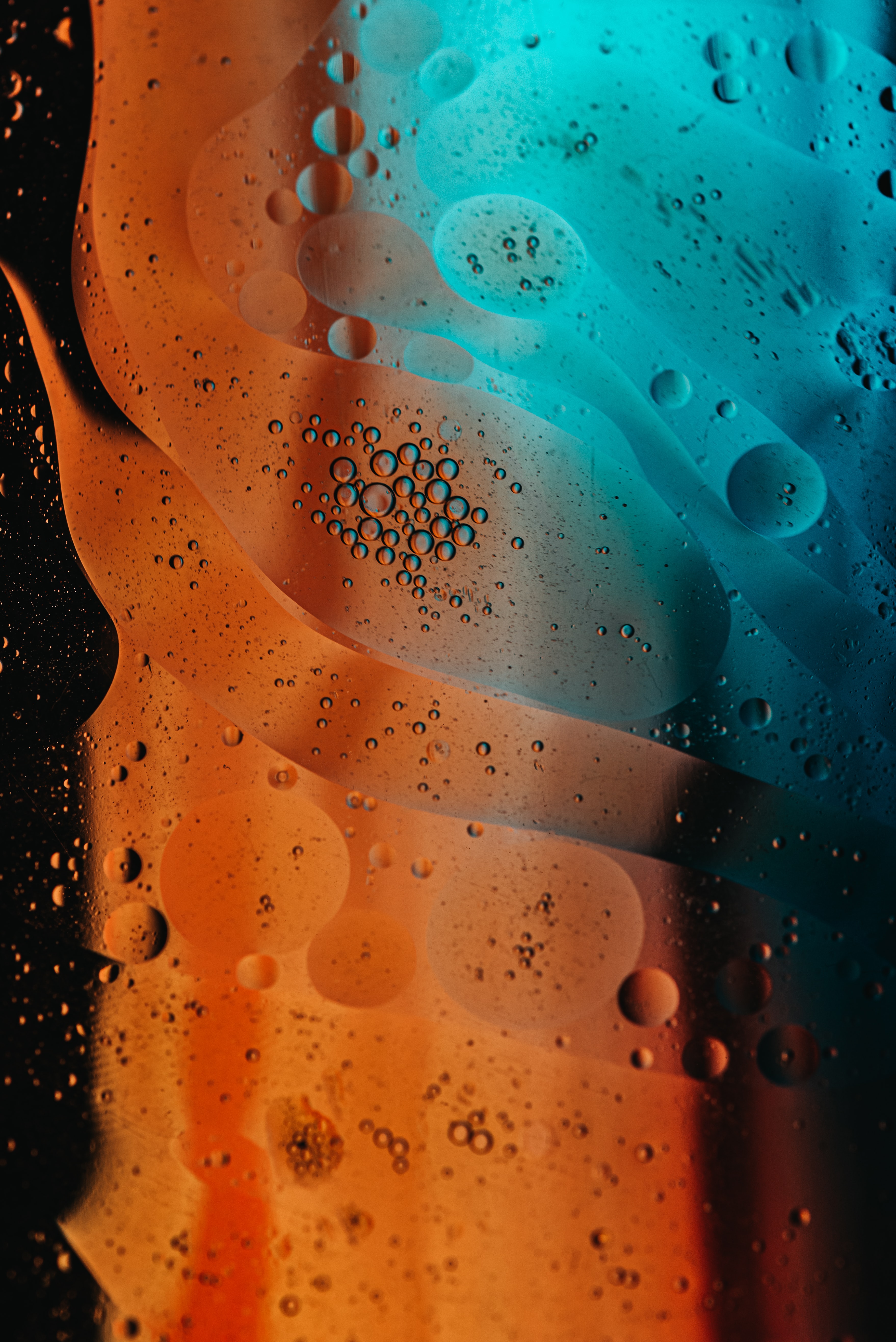 Download mobile wallpaper Water, Circle, Abstract, Bubbles for free.