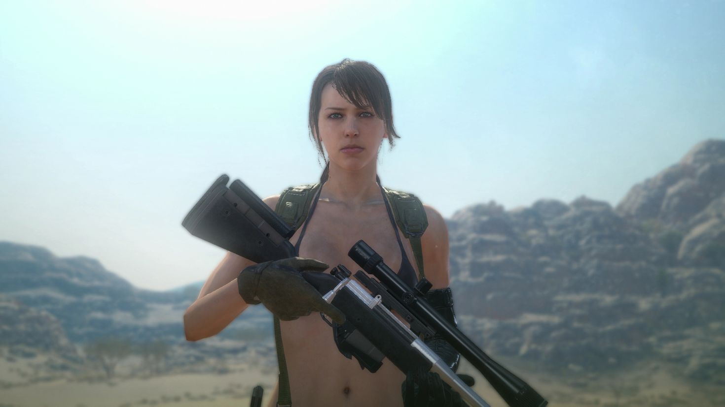 Quiet metal gear. Молчунья снайпер Вульф. Metal Gear 5 Phantom Pain. Metal Gear Solid v the Phantom Pain молчунья. Молчунья Metal Gear Solid v: the Phantom.