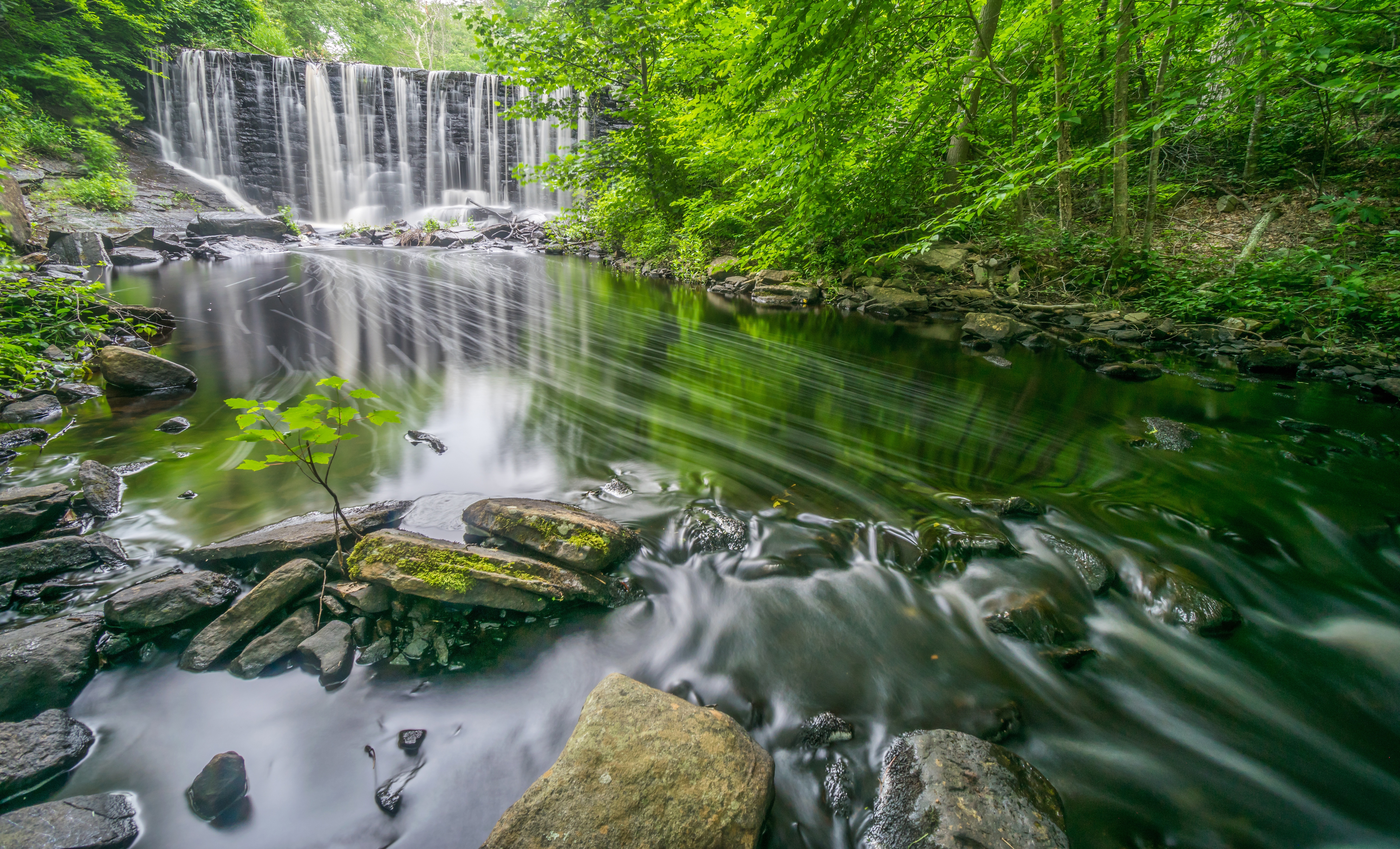 earth, waterfall, connecticut, nature, river, stone, waterfalls
