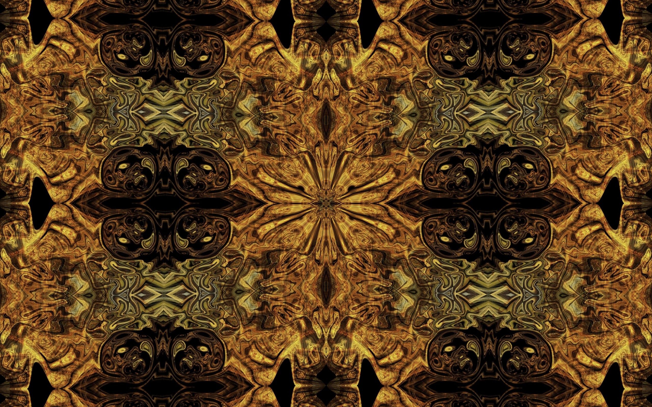Download mobile wallpaper Kaleidoscope, Mosaic, Patterns, Surface, Abstract for free.