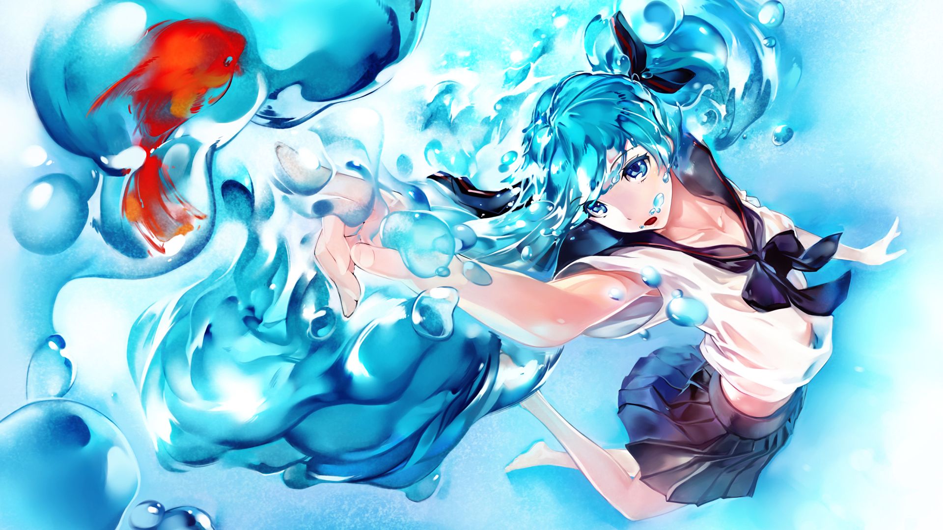 Девушка из воды аниме