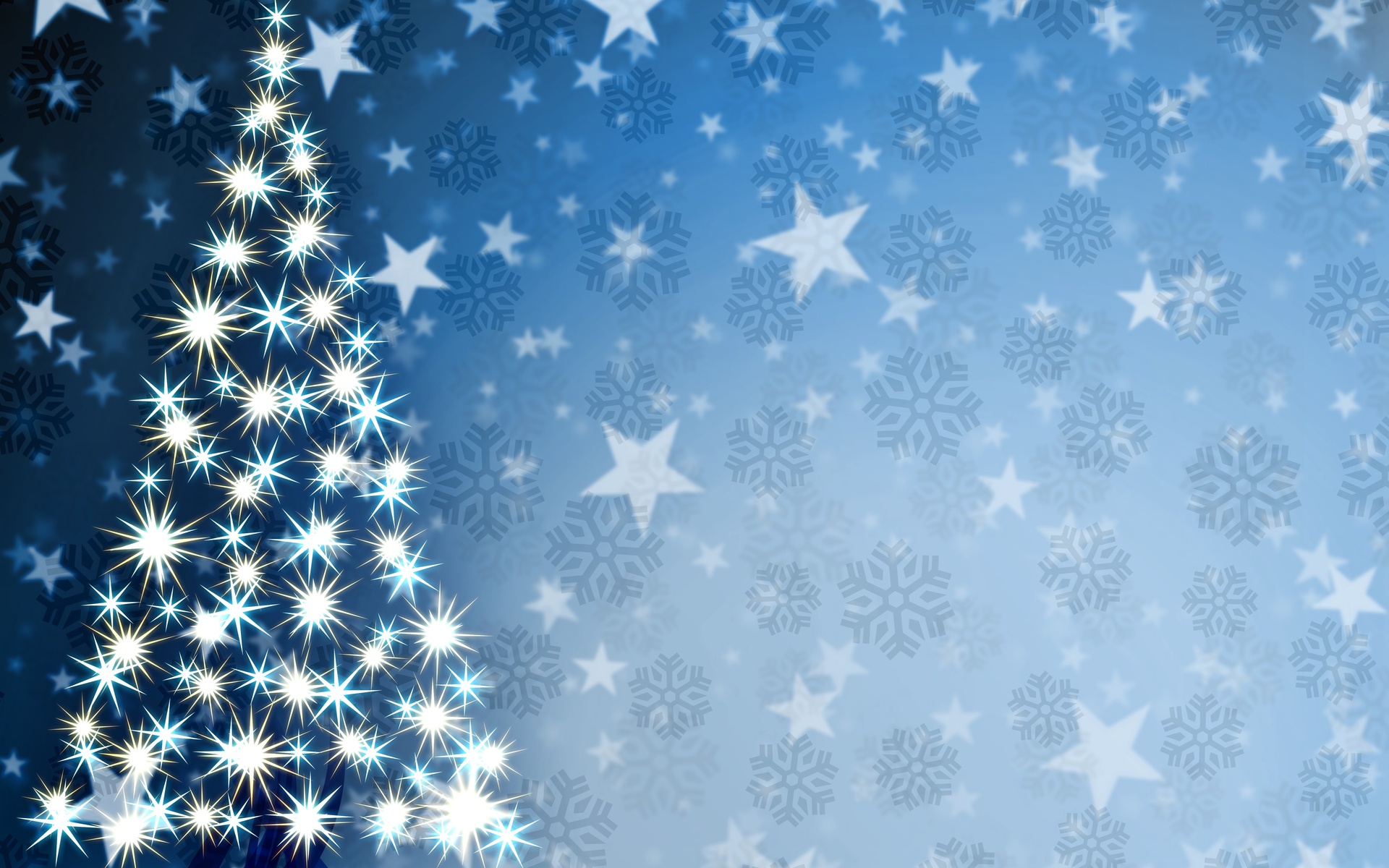snowflake, holiday, christmas, christmas tree HD wallpaper