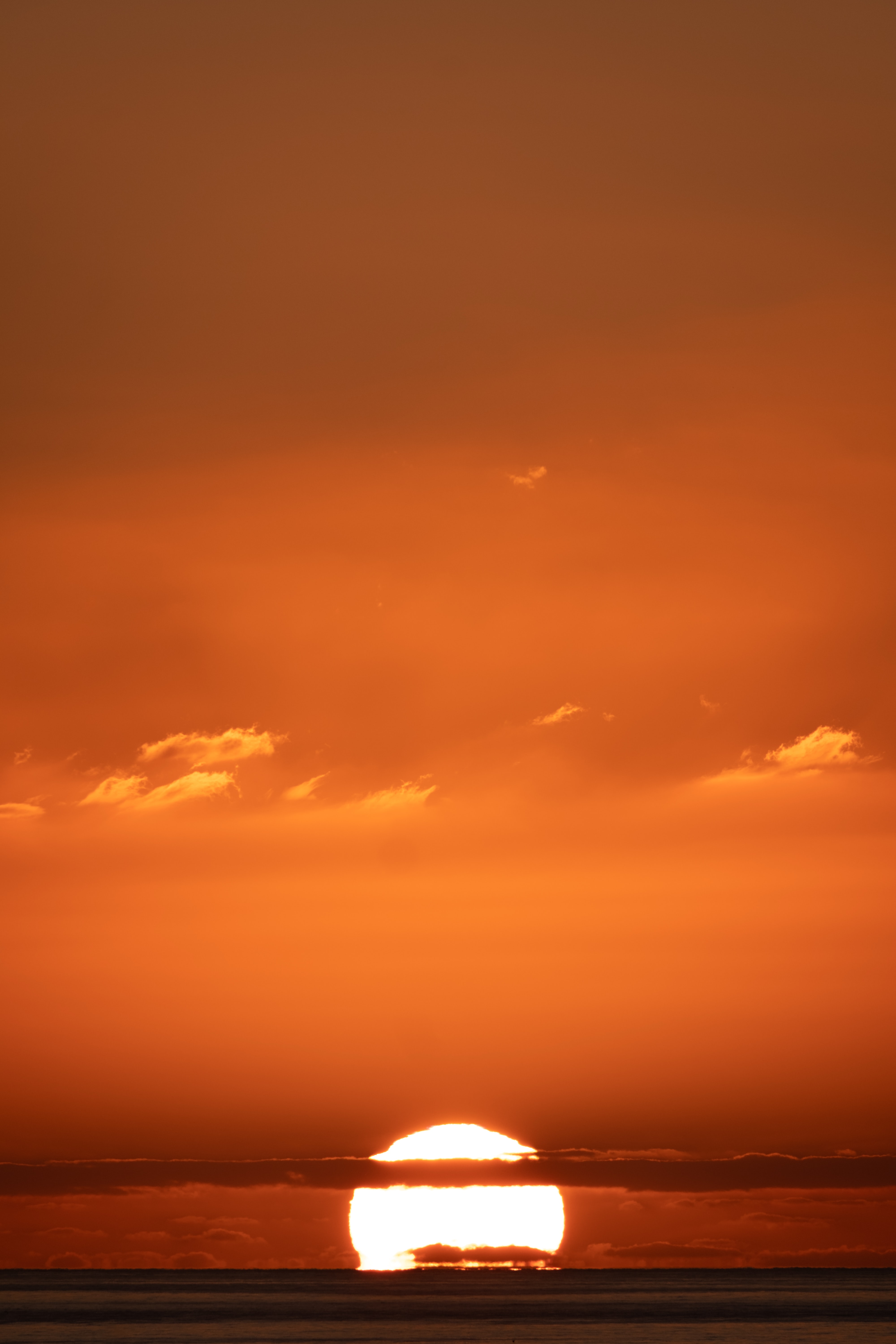 Download Orange Aesthetic Sunset Wallpaper