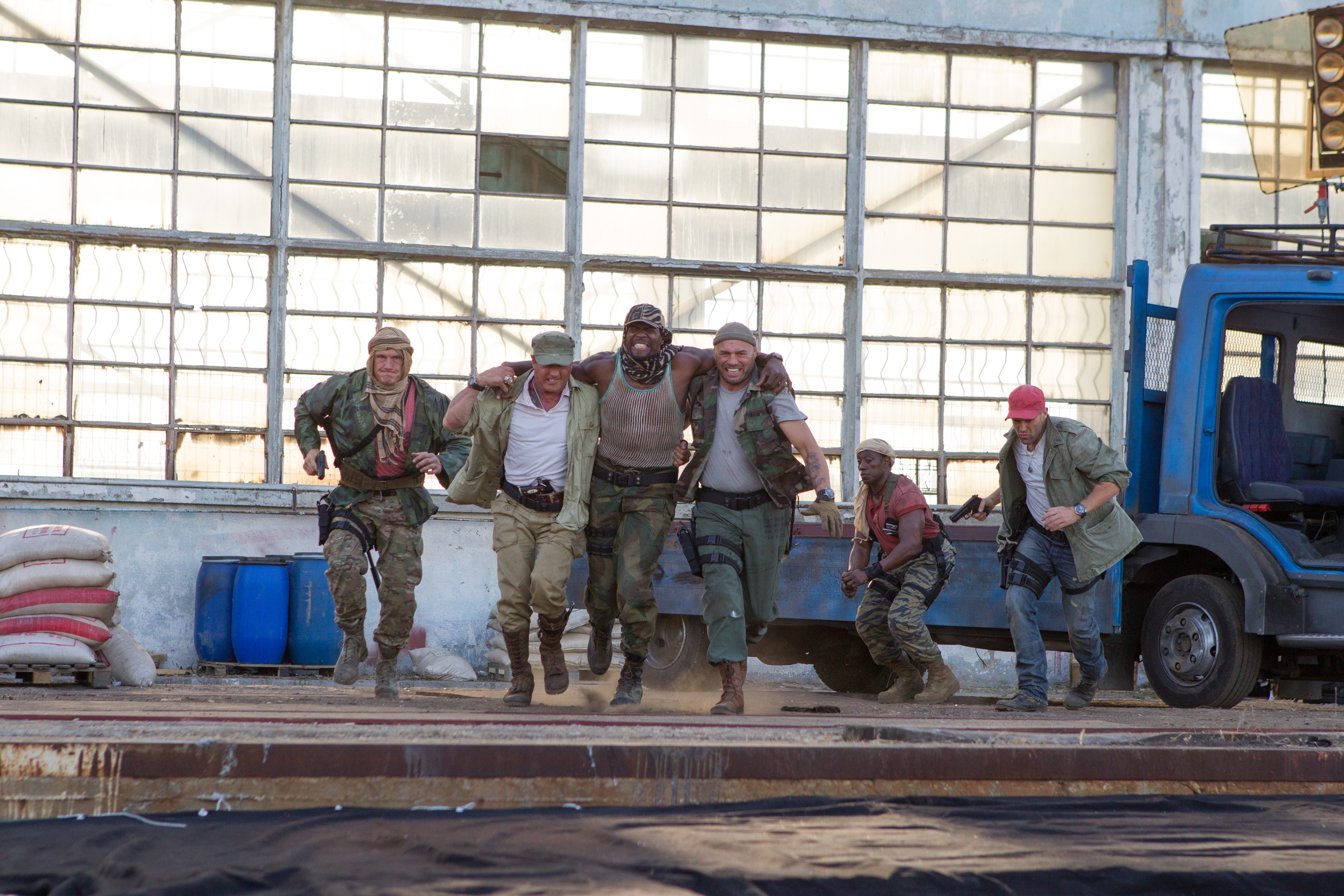 movie, the expendables 3, barney ross, doc (the expendables), dolph lundgren, gunnar jensen, hale caesar, jason statham, lee christmas, randy couture, sylvester stallone, terry crews, toll road, wesley snipes, the expendables