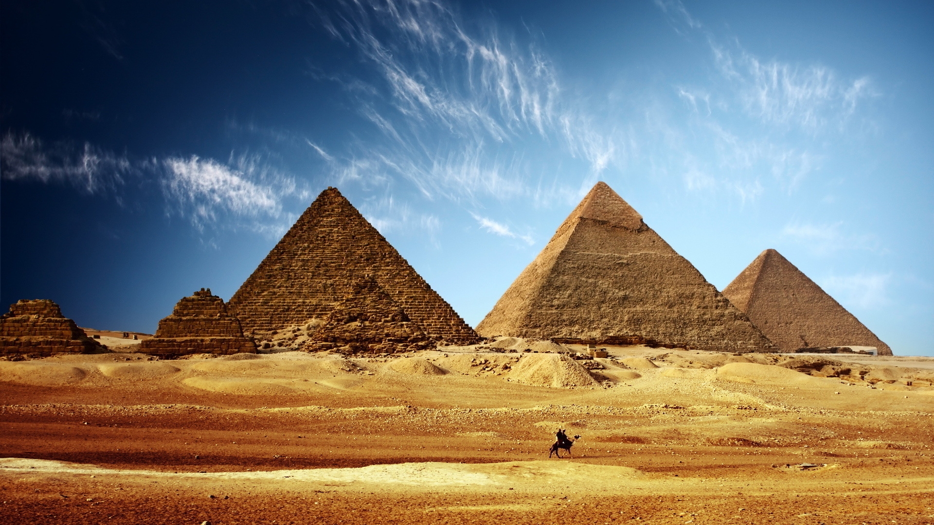 pyramid, man made HD wallpaper