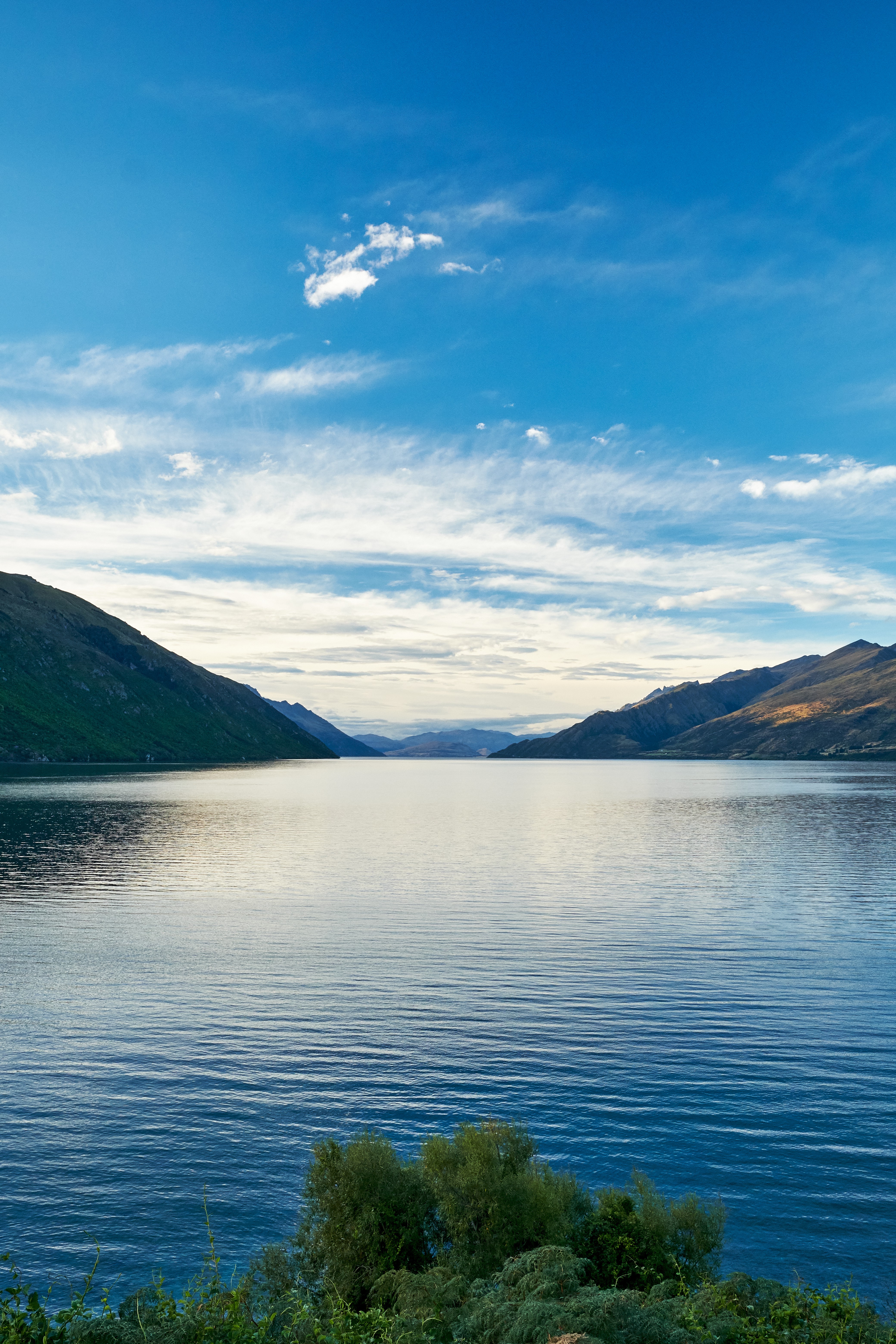 Download mobile wallpaper Mountains Sky, Sky Mountains, Lake, Water, Nature, Landscape, New Zealand for free.