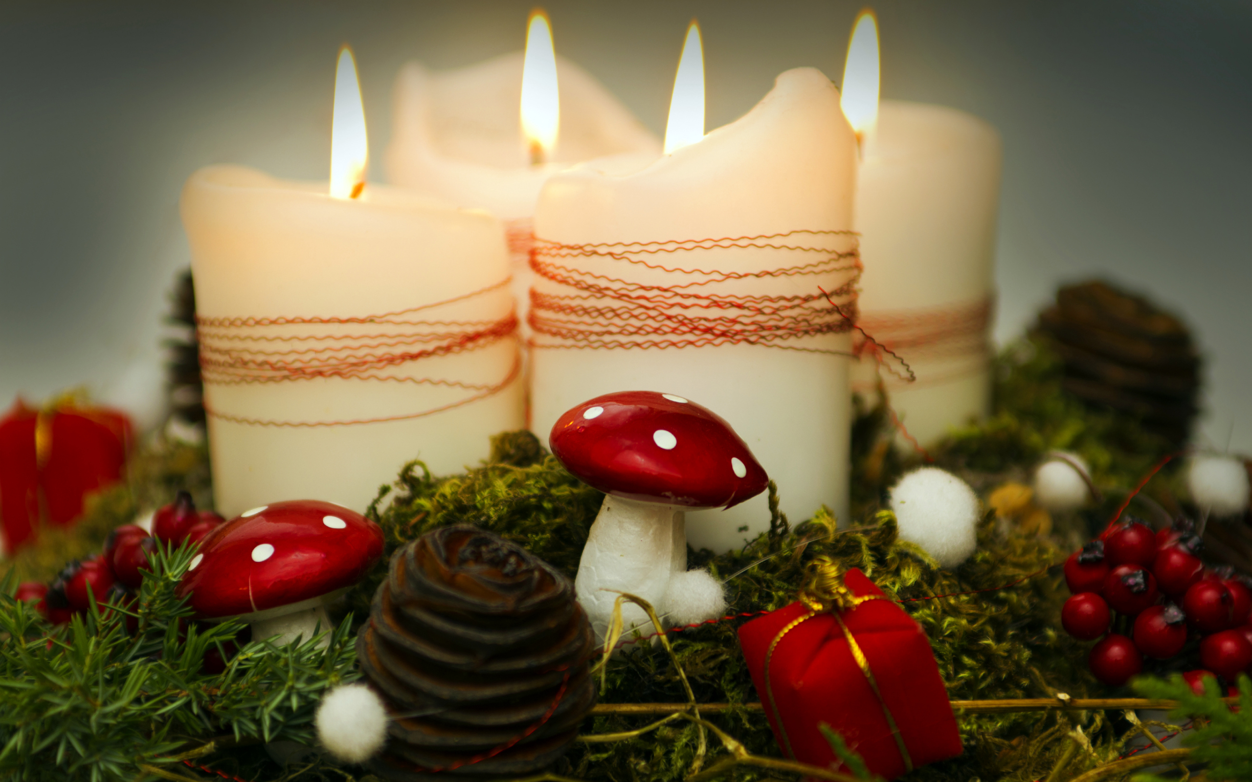 рождественские свечи картинки