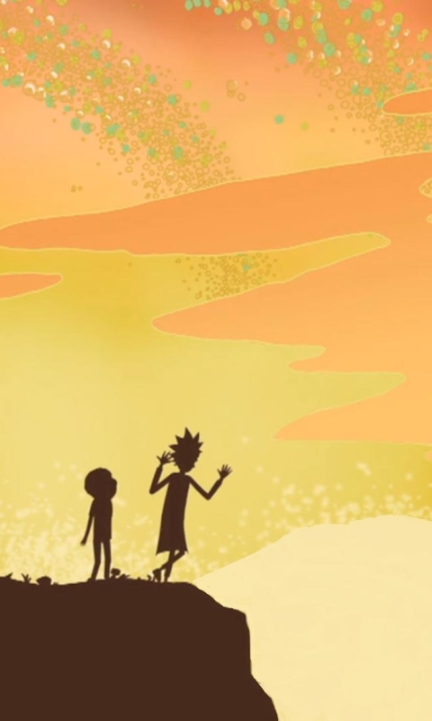 Mobile wallpaper: Sunset, Purple, Tv Show, Rick Sanchez, Morty Smith, Rick  And Morty, 1300047 download the picture for free.