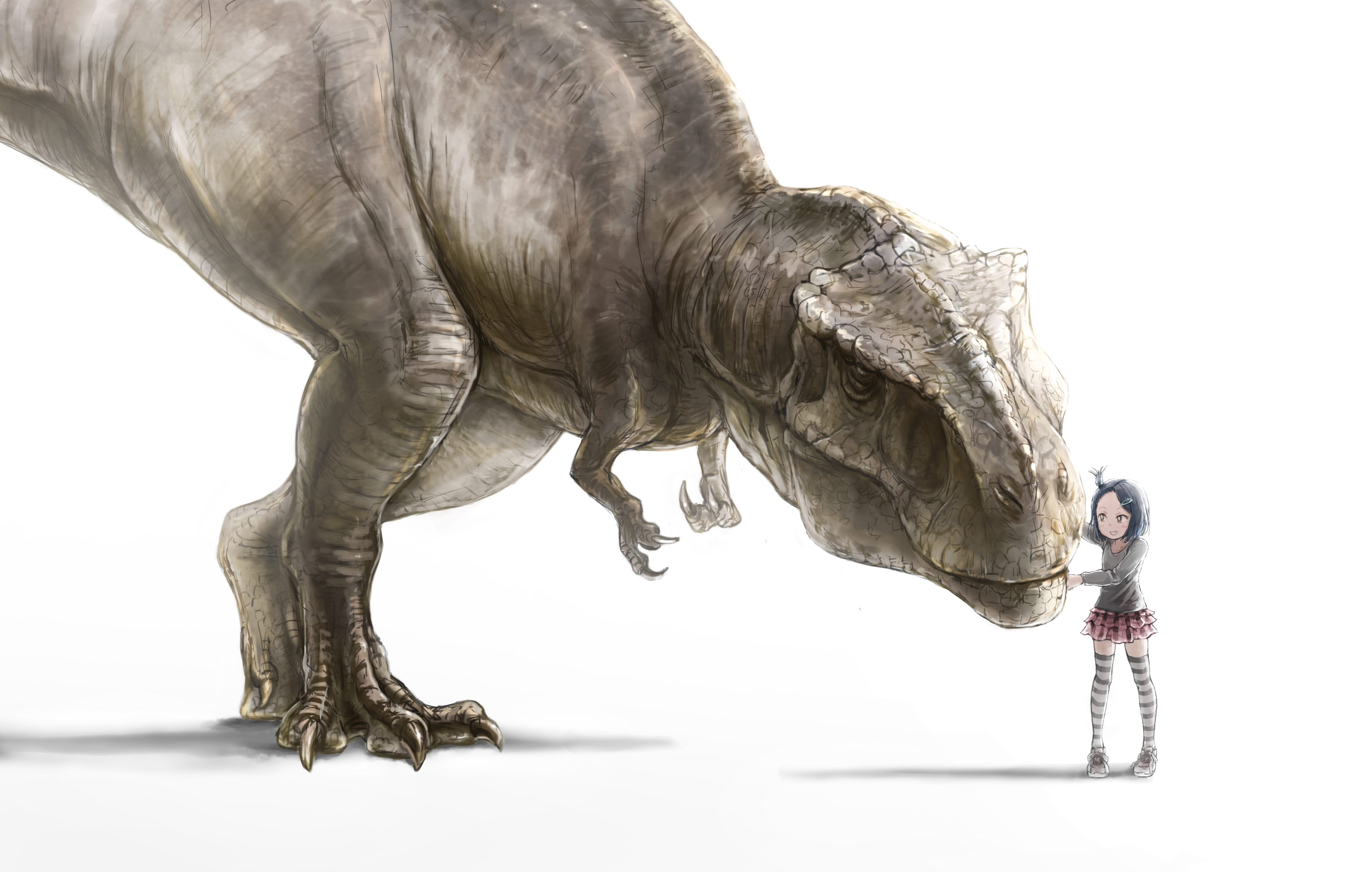 Холли Хьюз девочка и динозавр