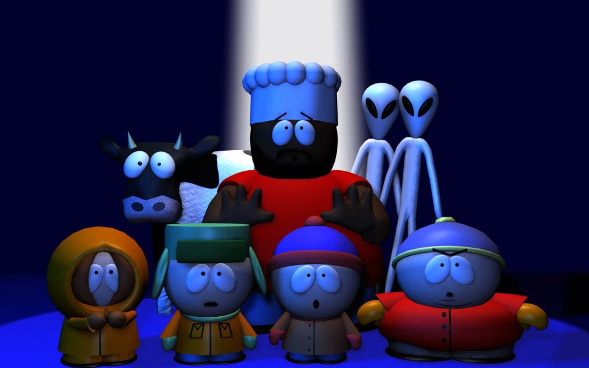 Descarga gratuita de fondo de pantalla para móvil de Chef (Parque Sur), Vaca, South Park, Eric Cartman, Kenny Mccormick, Kyle Broflovski, Stan Marsh, Extraterrestre, Series De Televisión.