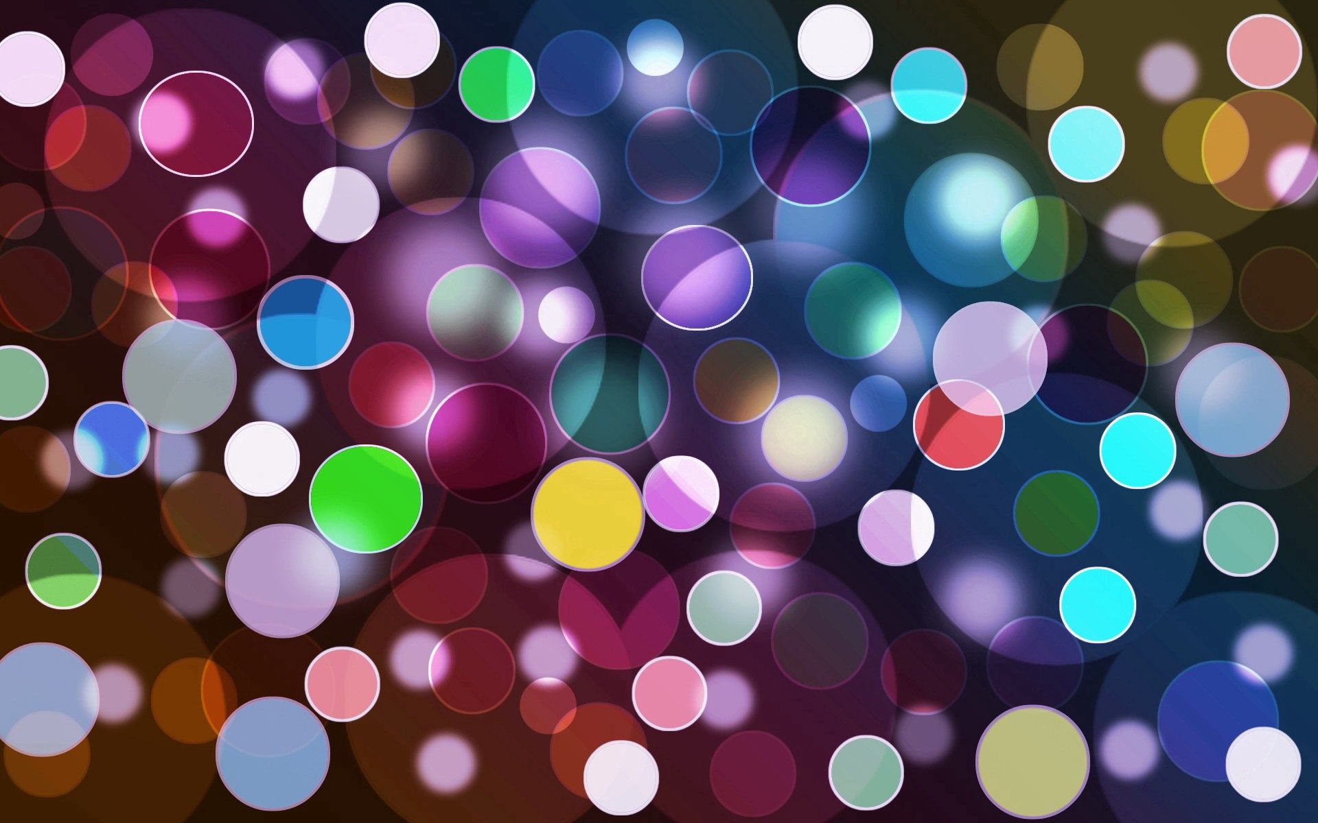 multicolored, glare, abstract, circles, motley, lots of, multitude Full HD