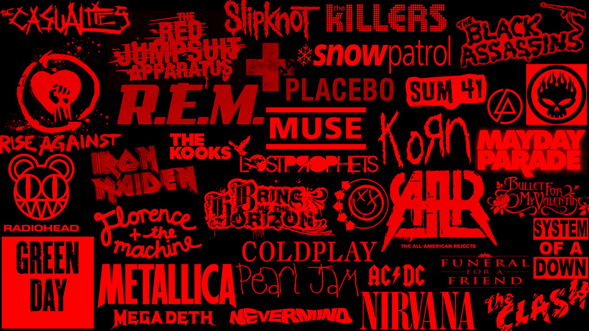 Логотипы групп музыкальных рок