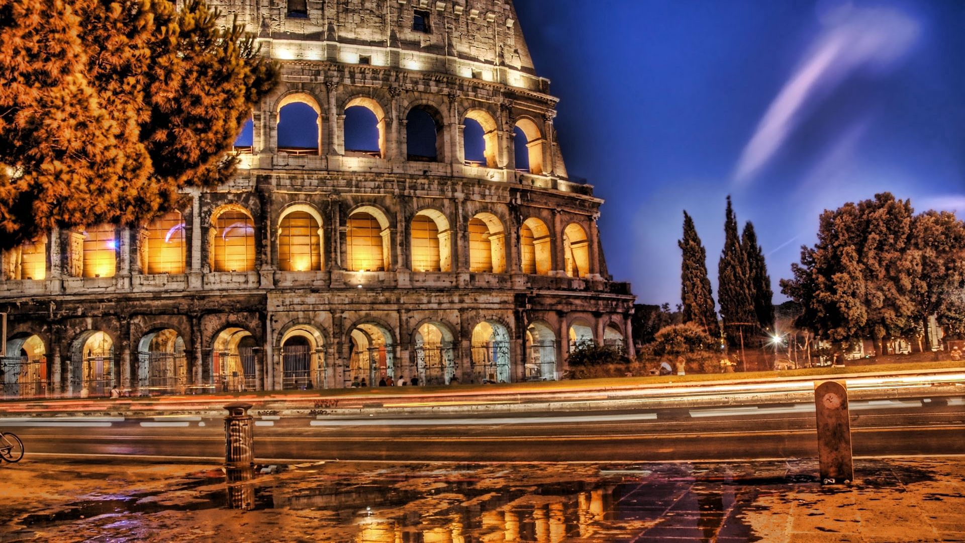 italy, rome, ruin, cities, colosseum, hdr, ruins Full HD