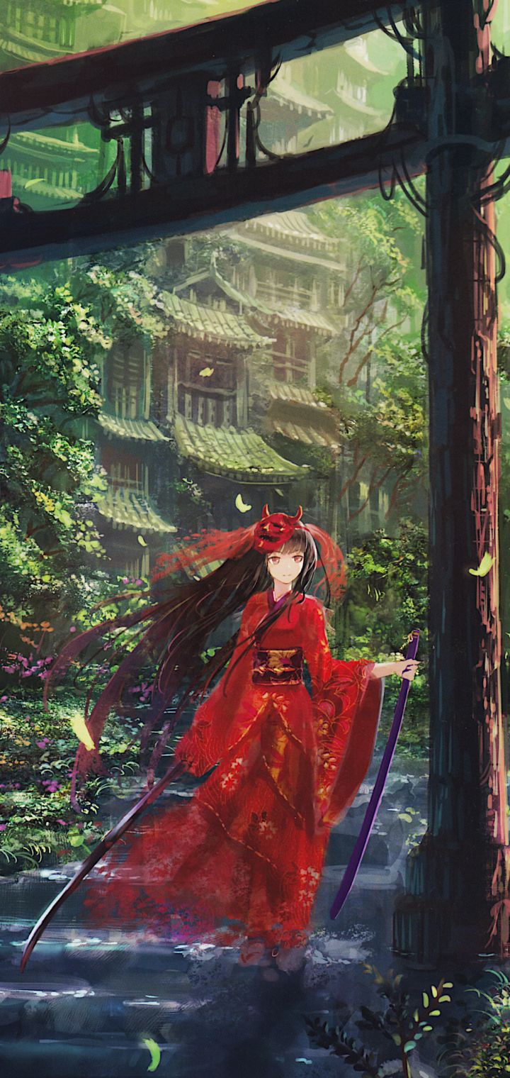 Shrine Maiden Miko by mclelun.deviantart.com on @DeviantArt | Japanese shrine  anime, Anime places, Japanese shrine