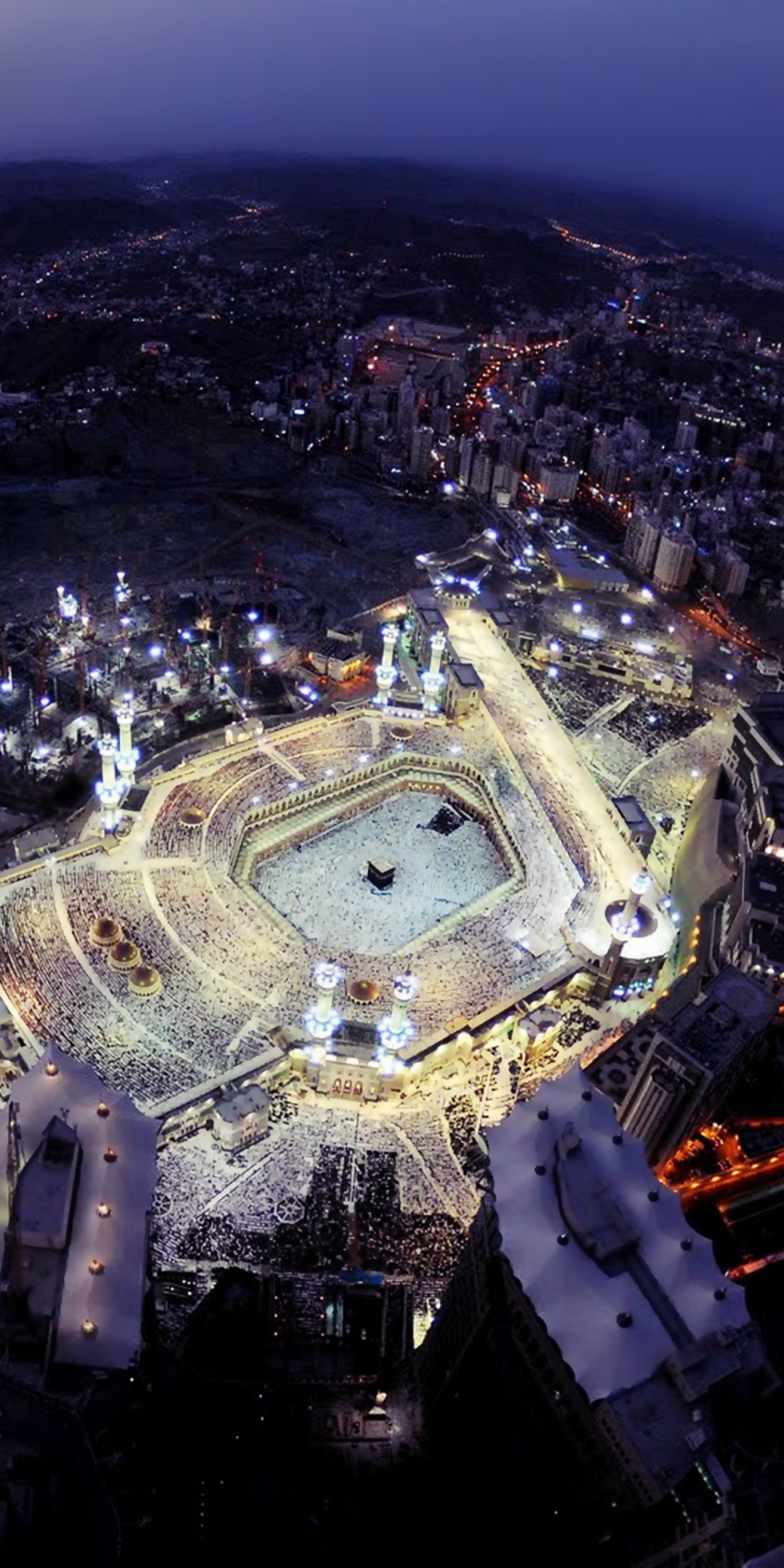 islam, masjid al haram (mecca), kaaba, mosque, saudi arabia, mecca, religious, city, religion, light, building, mosques