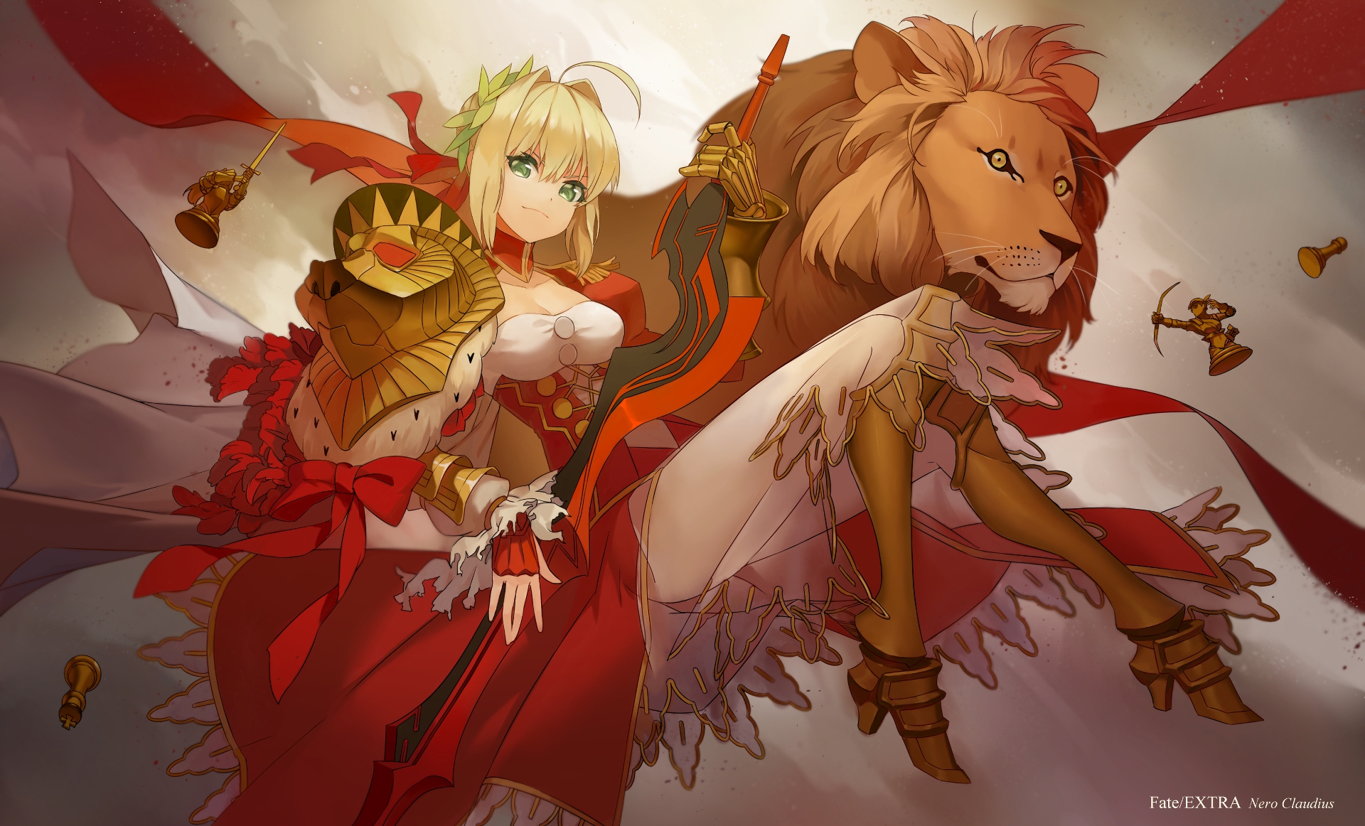 anime, fate/extra, nero claudius, red saber, fate series High Definition image