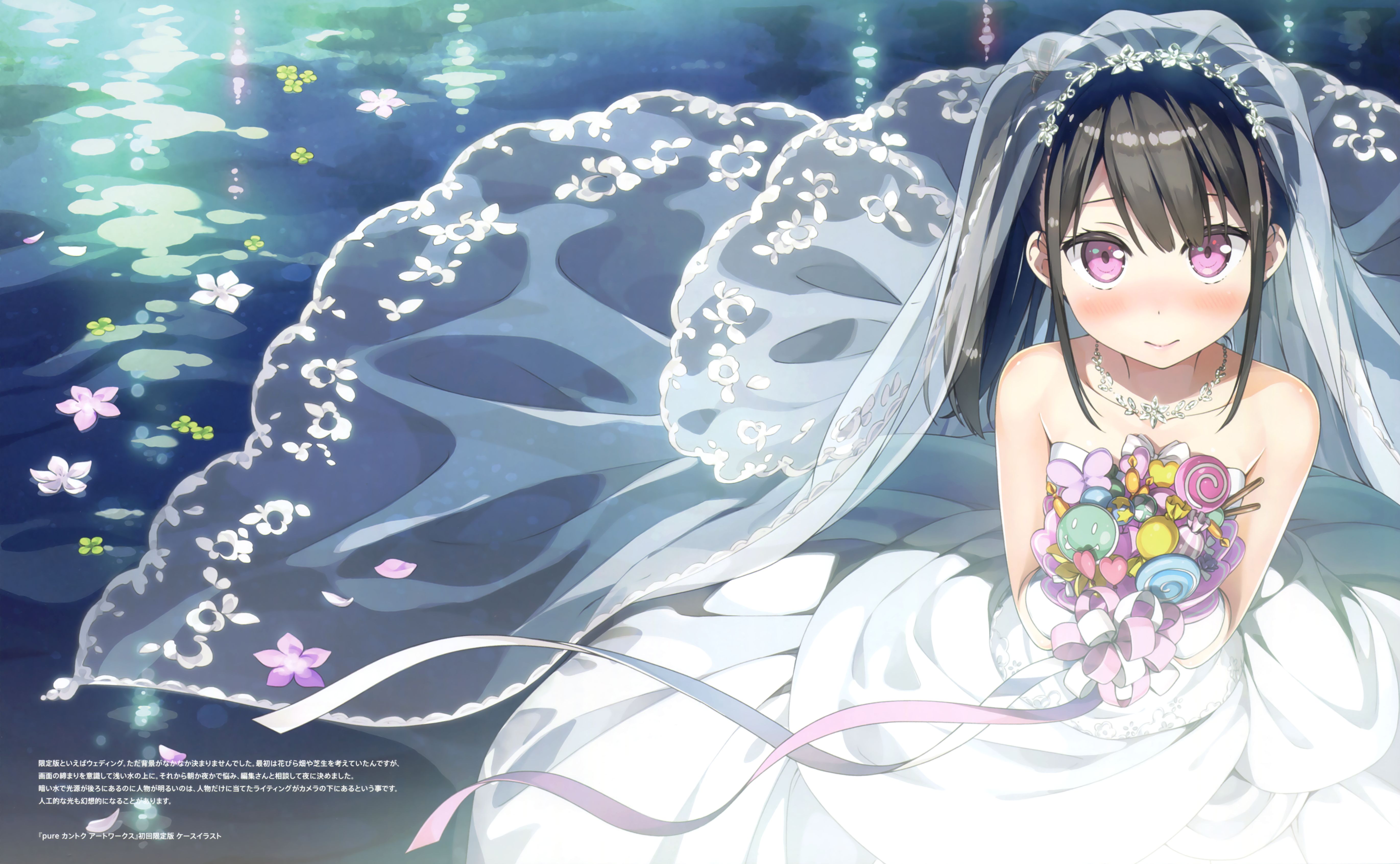 anime, original, 5 nenme no houkago, wedding dress