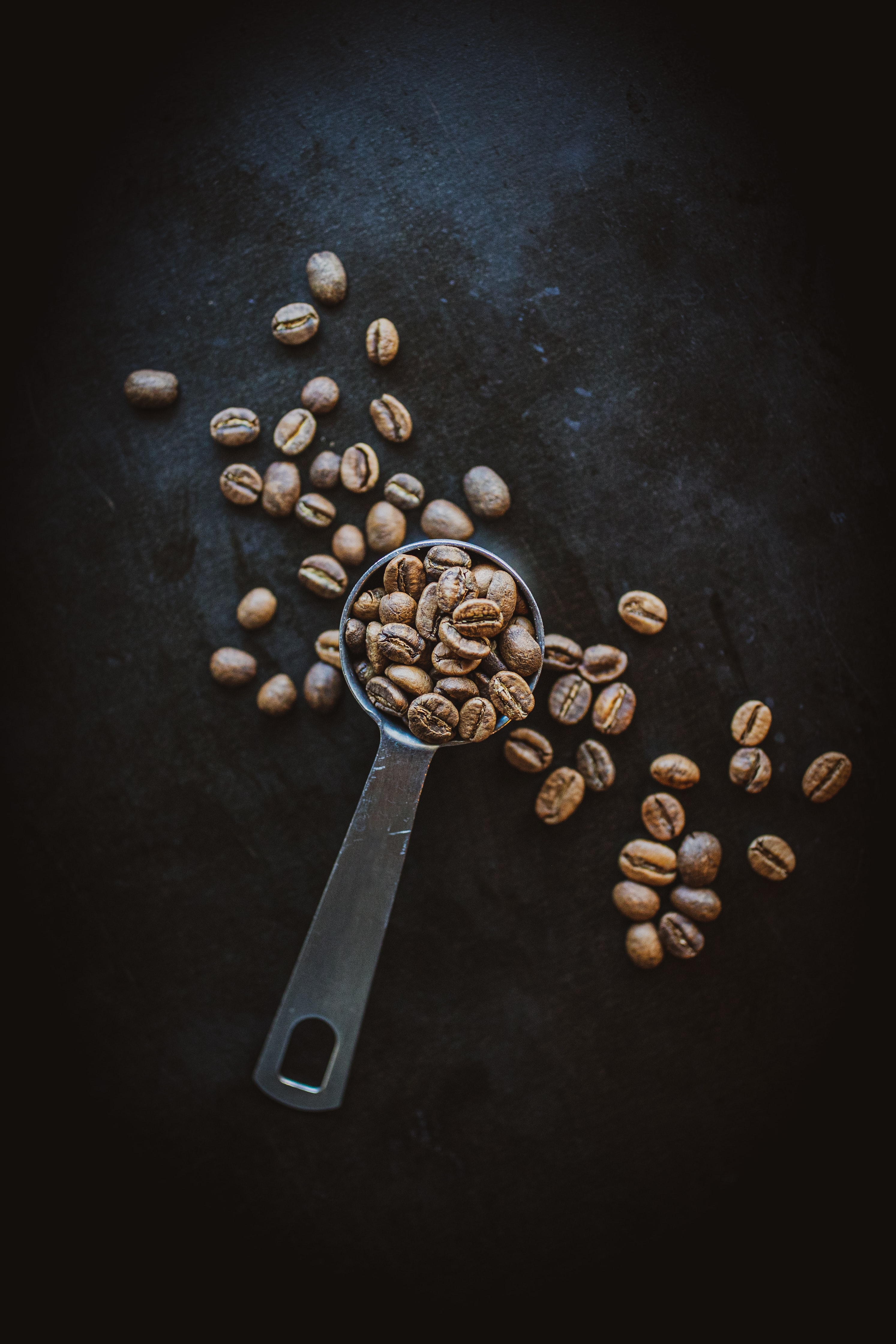 Laden Sie das Lebensmittel, Coffee, Löffel, Der Löffel, Kaffeebohnen-Bild kostenlos auf Ihren PC-Desktop herunter