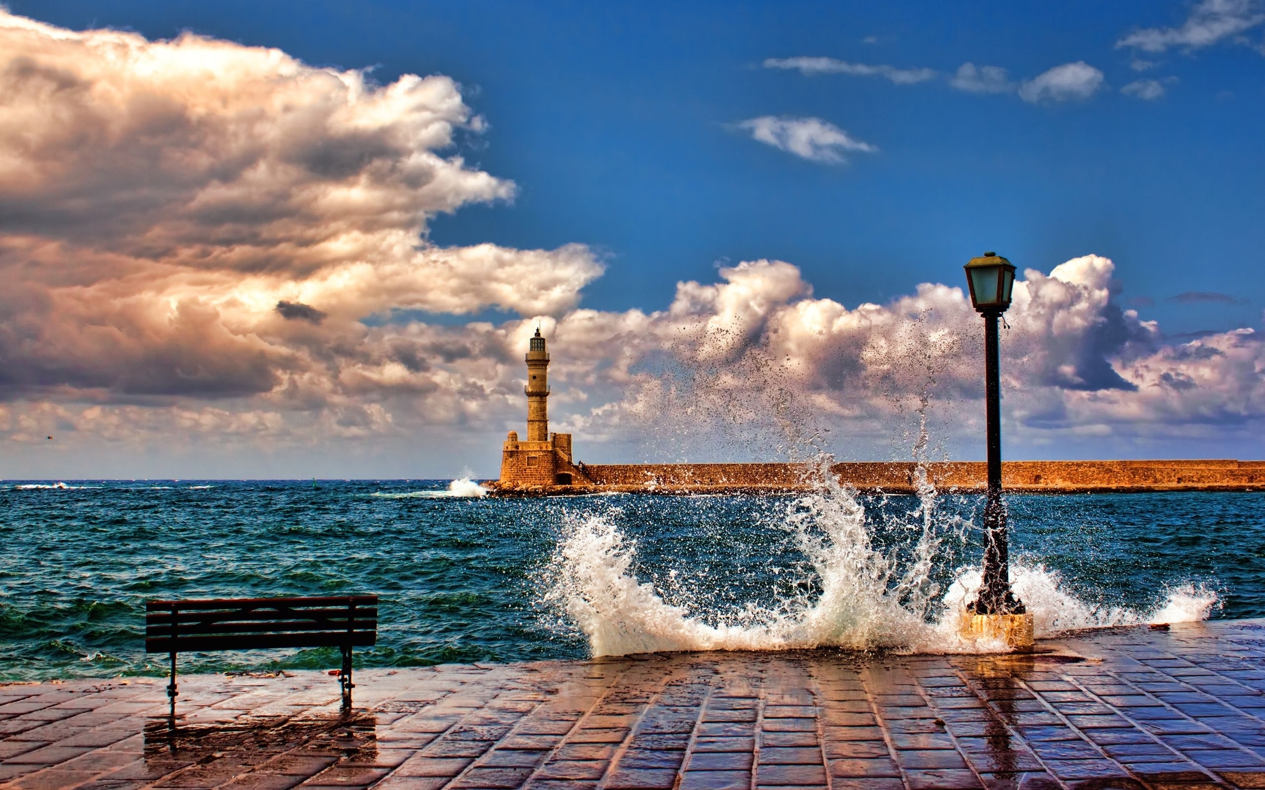 lighthouses, landscape, sea Smartphone Background