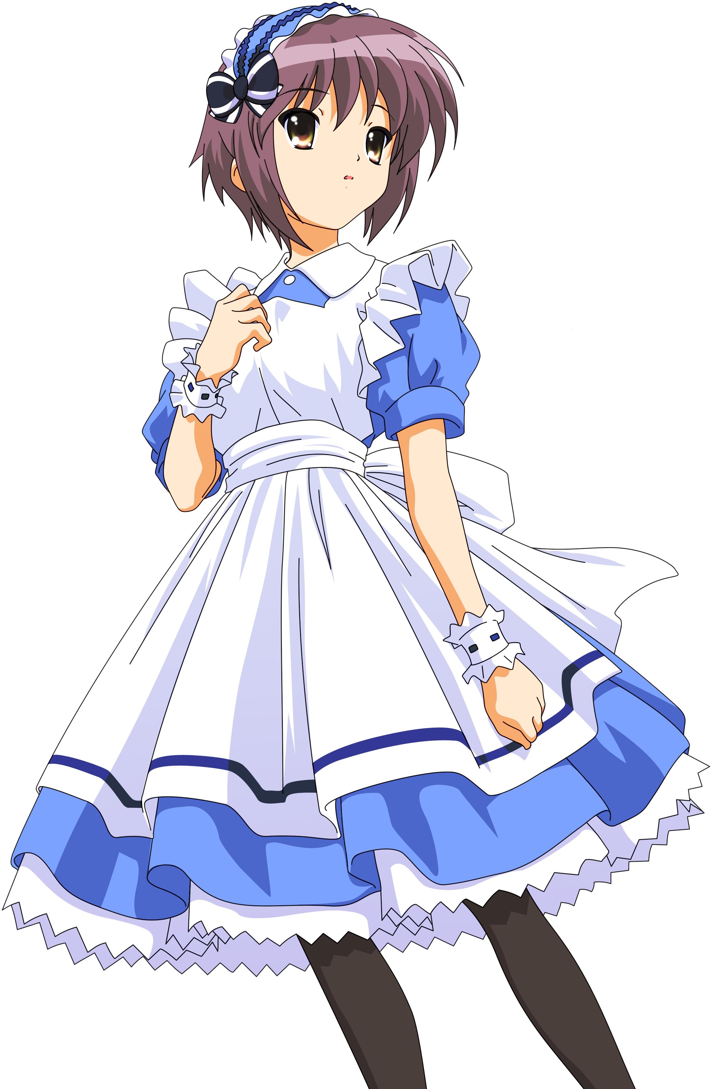 Laden Sie das Kleid, Brünette, Ziemlich, Mädchen, Anime-Bild kostenlos auf Ihren PC-Desktop herunter
