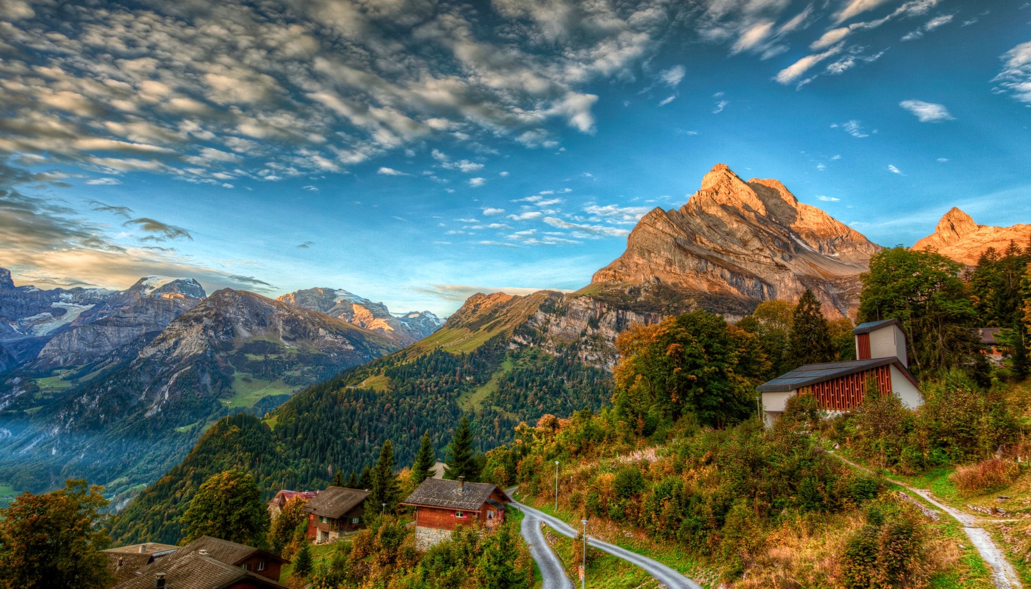 Швейцария Альпы HD