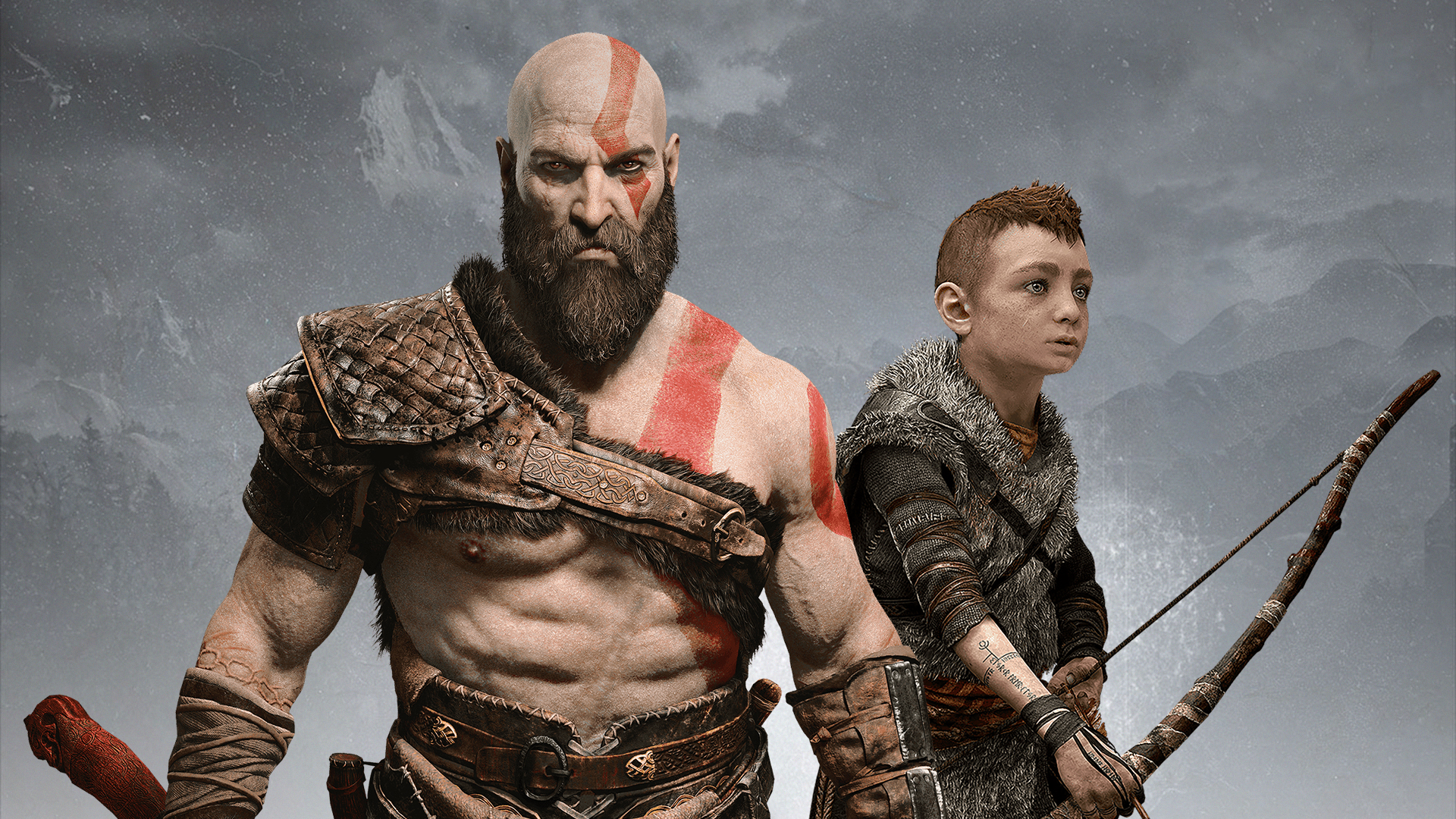 Horizontal Wallpaper kratos (god of war), god of war, video game, god of war (2018)