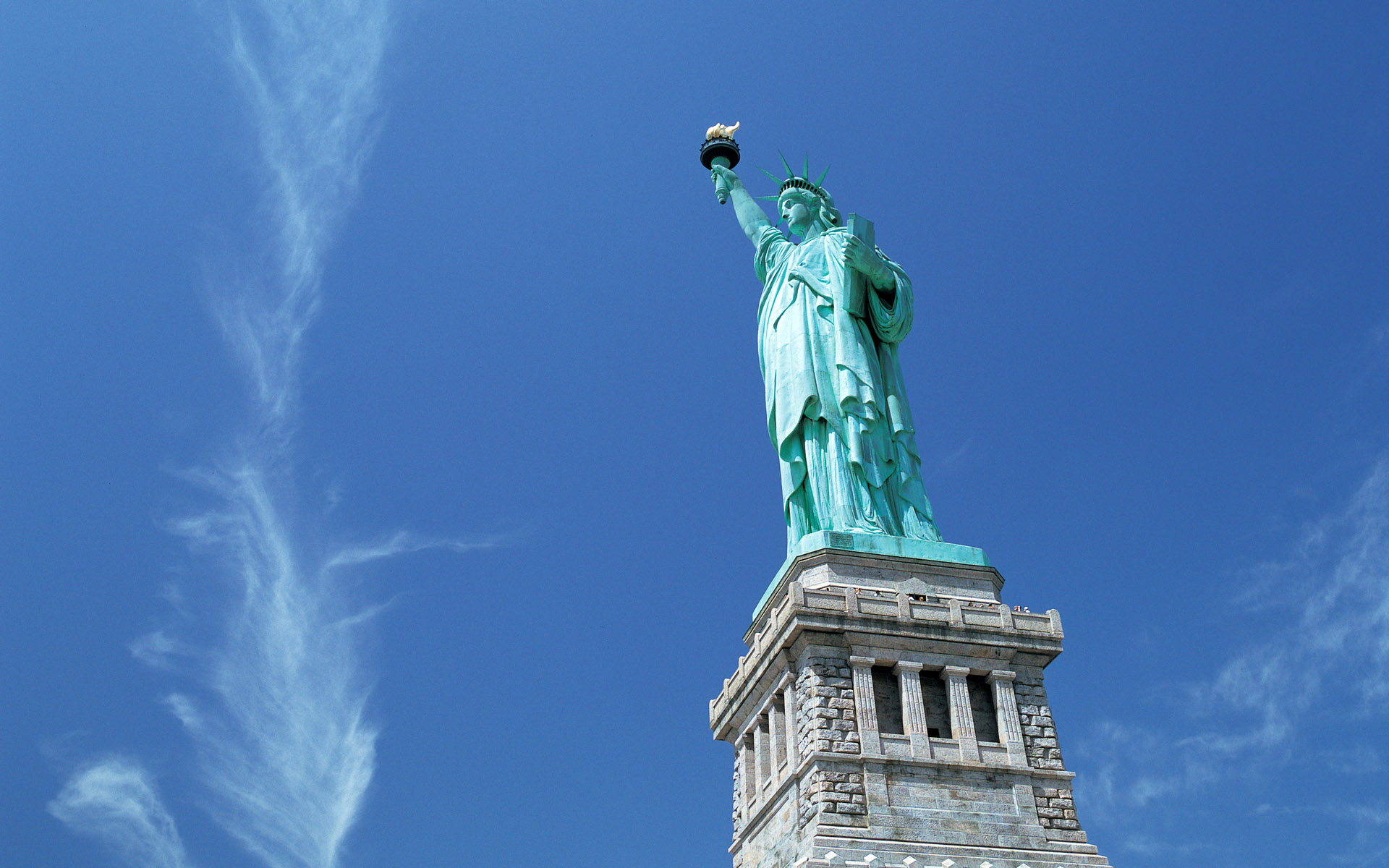 Download mobile wallpaper Statue Of Liberty, Usa, Statue, New York, Monument, Man Made for free.