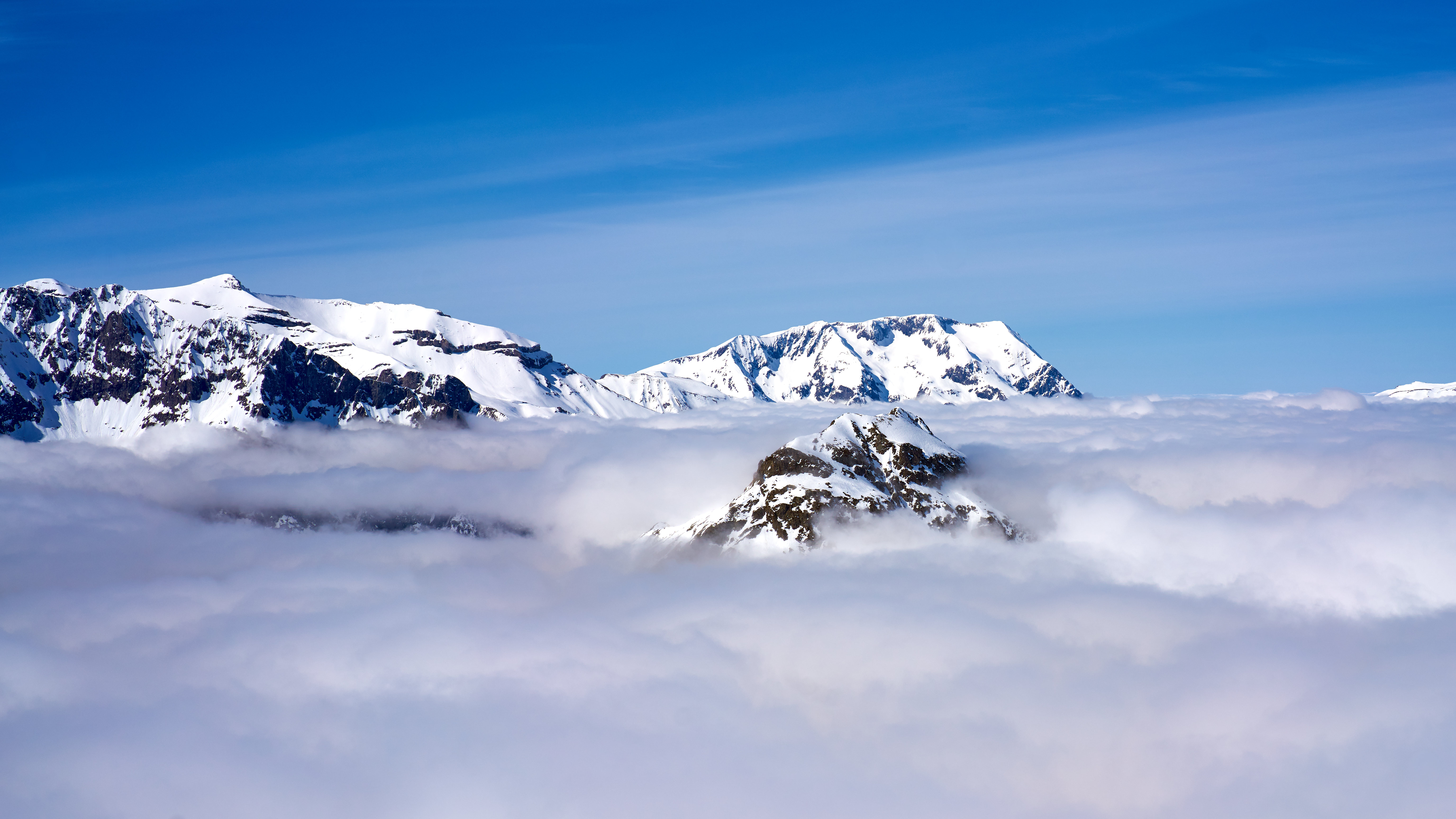 142212壁紙のダウンロード自然, スカイ, 山脈, 雲, 雪, トップス, 頂点-スクリーンセーバーと写真を無料で