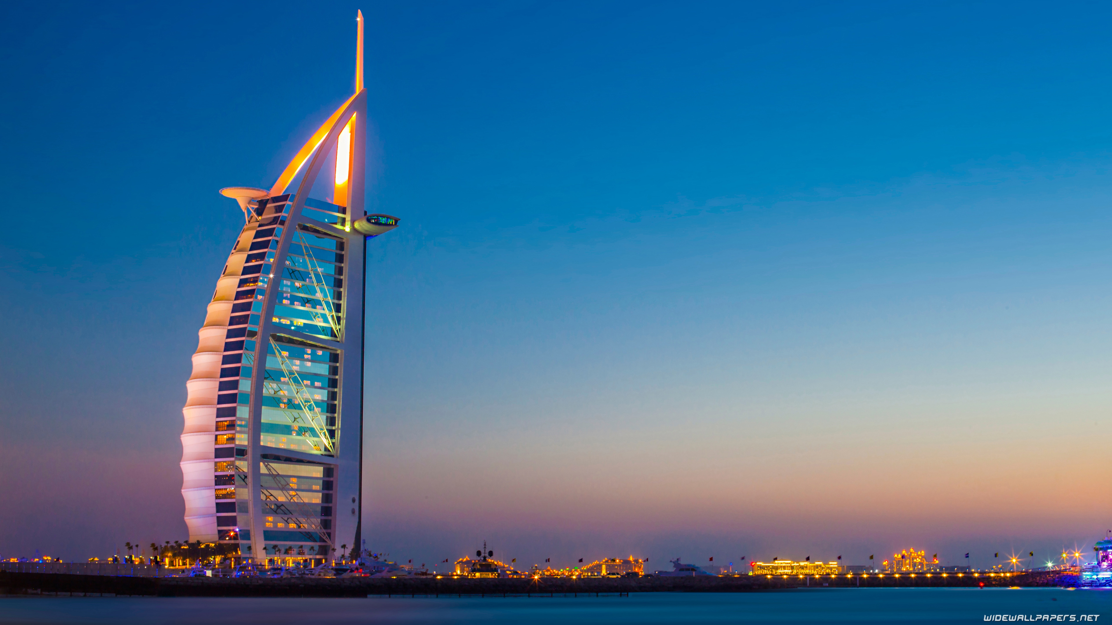 man made, burj al arab, building, dubai, night, united arab emirates Phone Background