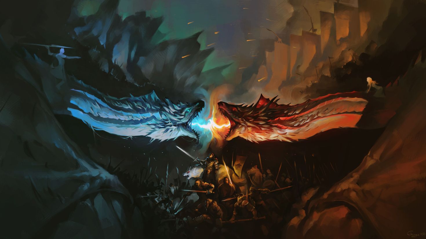 Игра престолов драконы обои