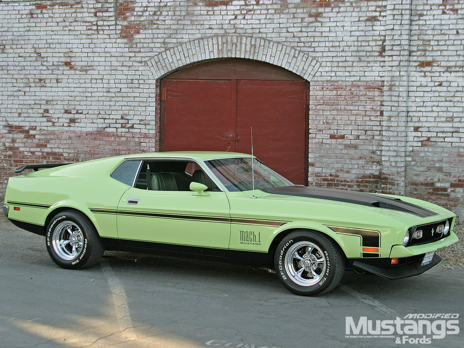 classic car, vehicles, ford mustang mach 1, fastback, ford, green car, muscle car