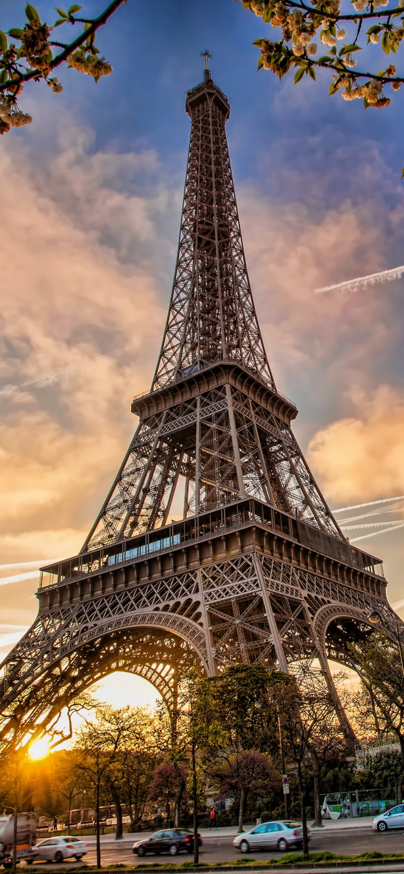 Descarga gratuita de fondo de pantalla para móvil de Cielo, París, Torre Eiffel, Monumentos, Francia, Monumento, Hecho Por El Hombre.