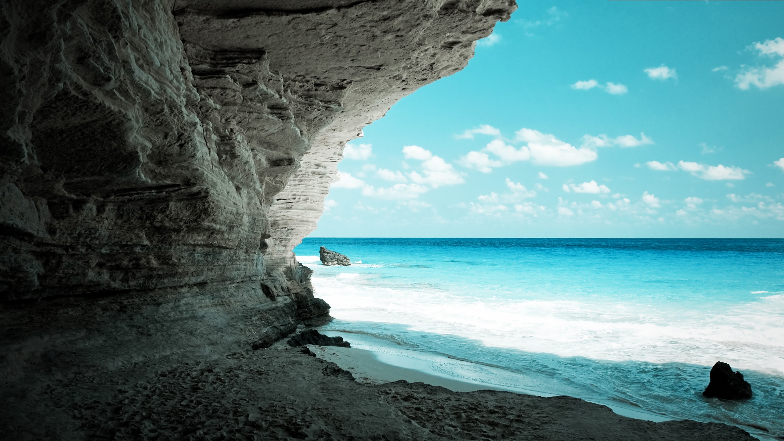 160172 Hintergrundbild herunterladen strand, wasser, höhle, erde/natur, schwimmbecken - Bildschirmschoner und Bilder kostenlos
