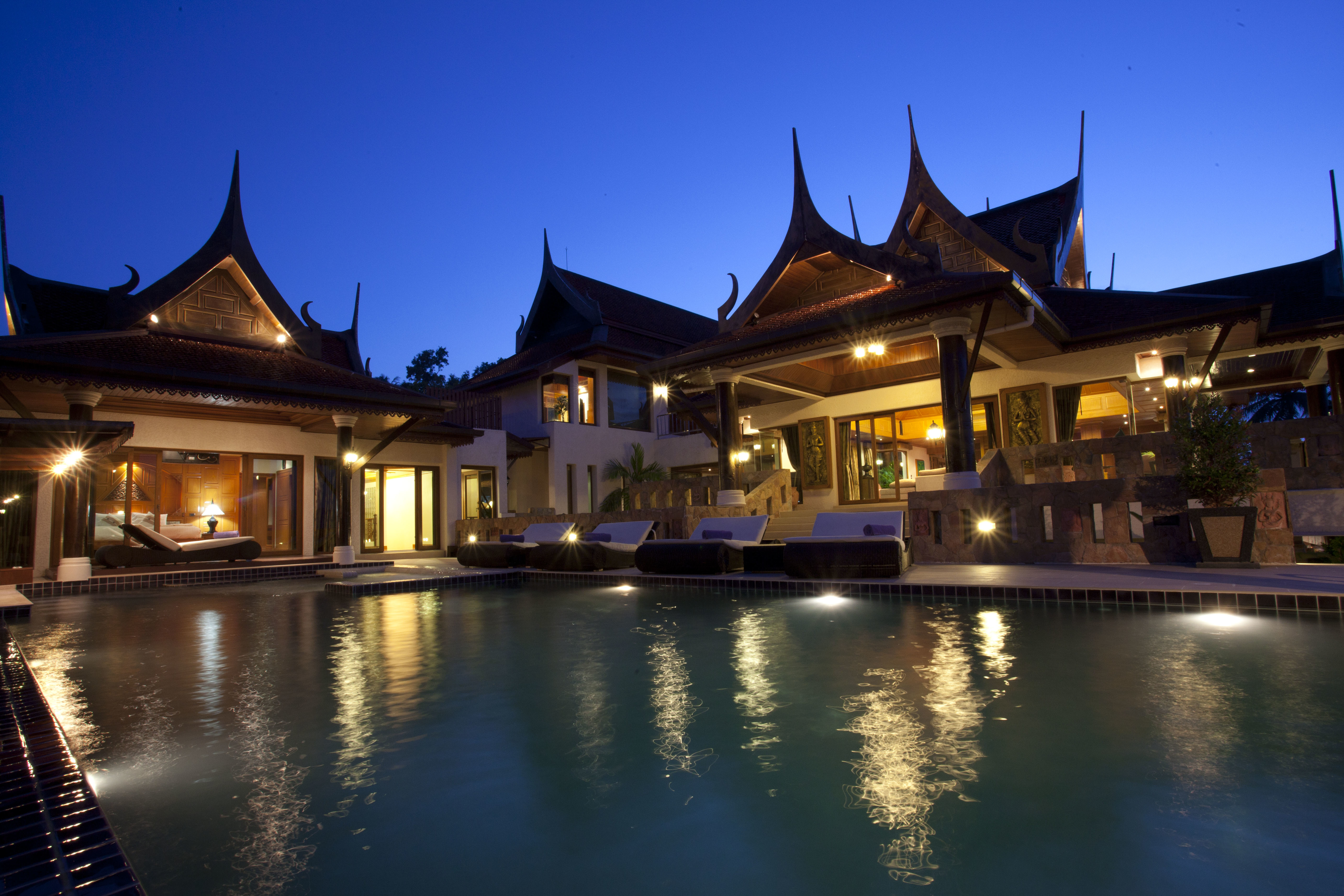 thailand, man made, villa, danau daun, pool