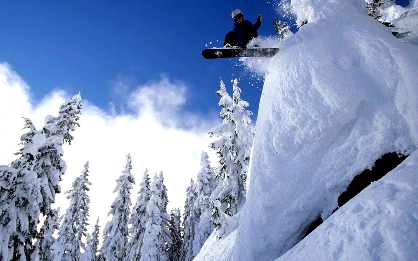sports, snow, bounce, jump, snowboard